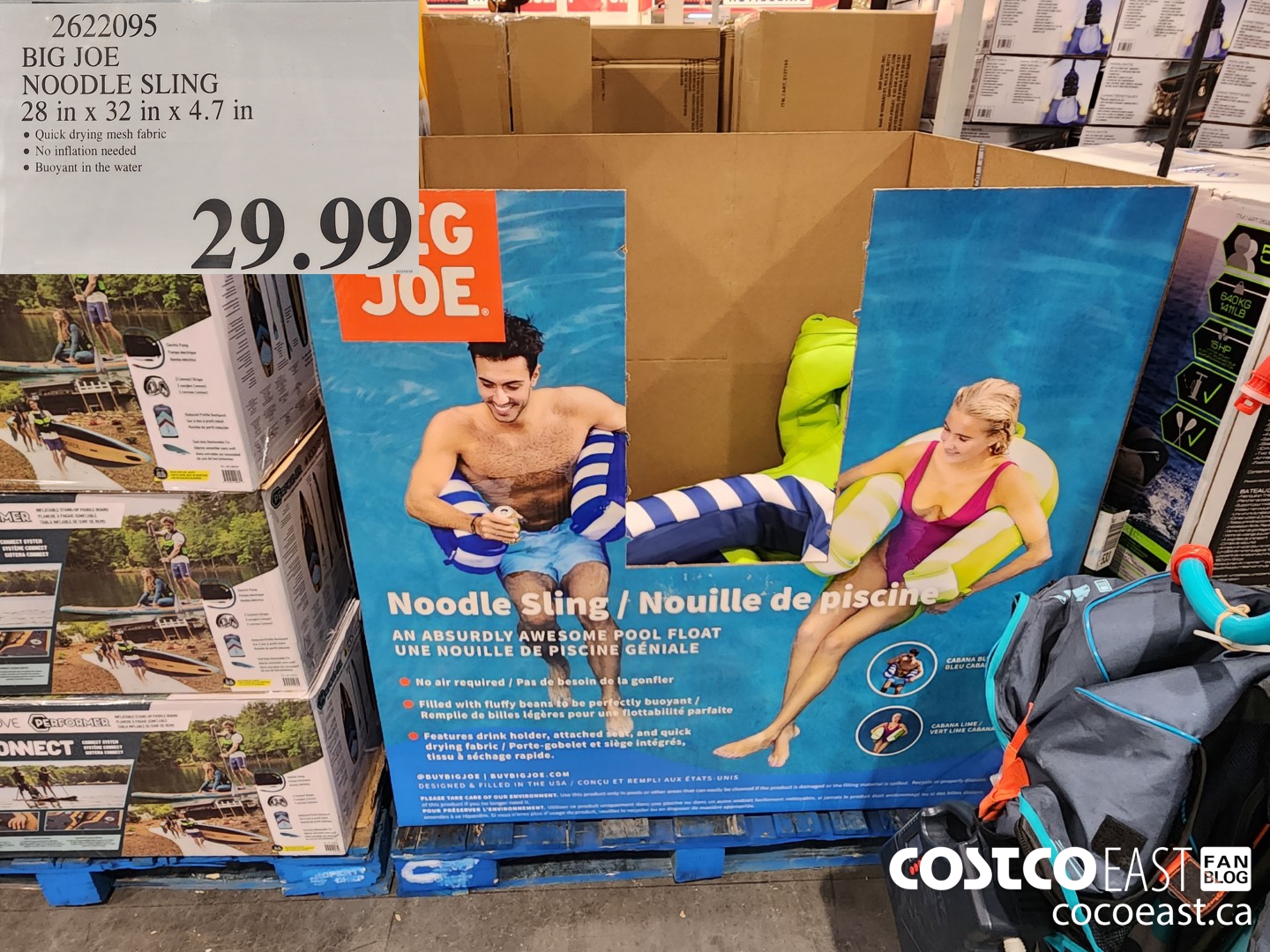 2622095 BIG JOE NOODLE SLING 28 in x 32 in 4.7 In $29.99