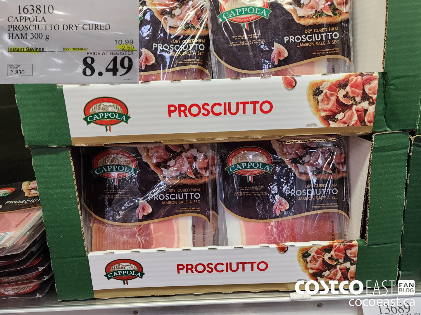 163810 CAPPOLA PROSCIUTTO DRY CURED HAM 300G ($2.50 INSTANT SAVINGS EXPIRES ON 2023-04-02) $8.49