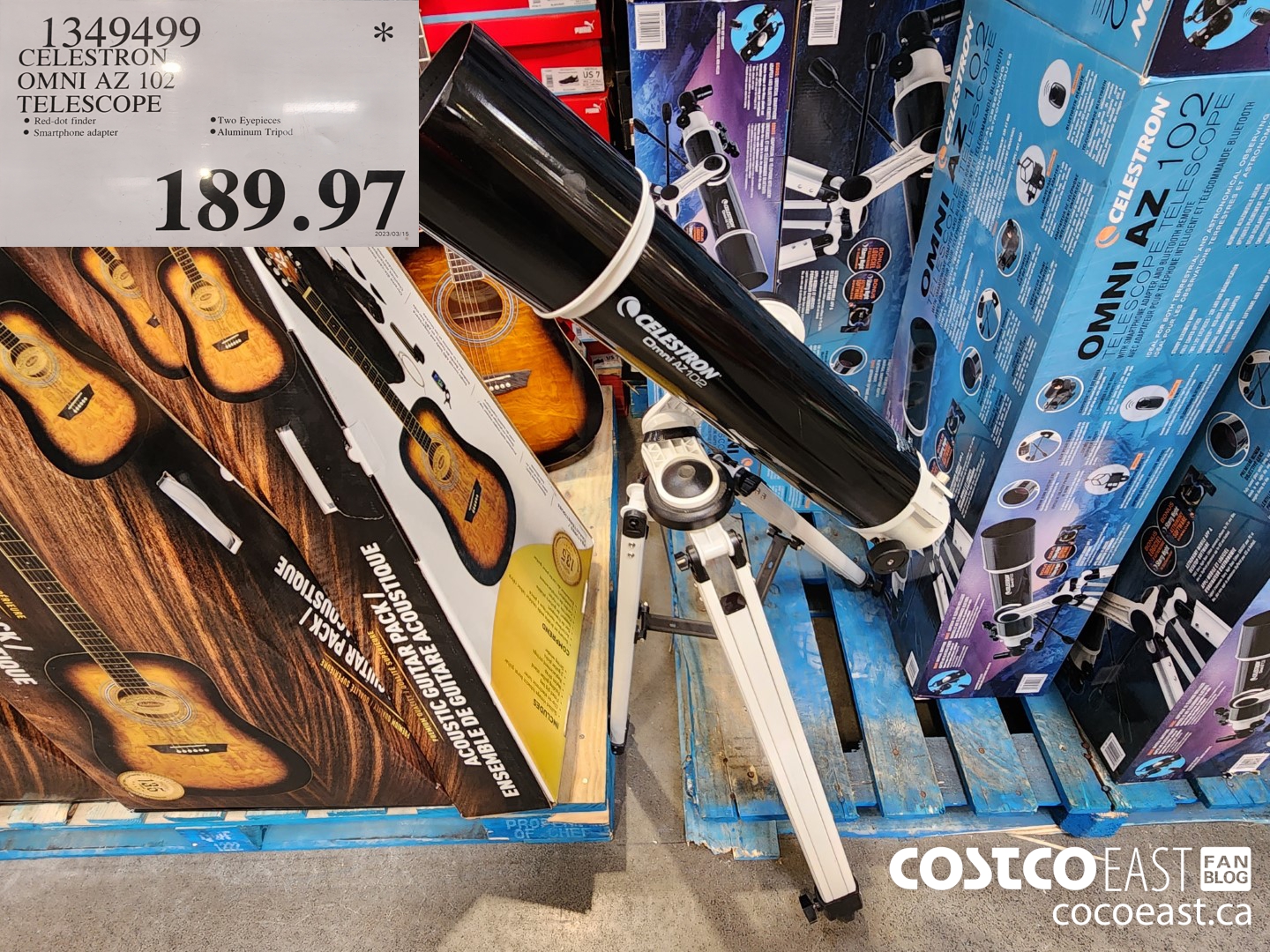 1349499 CELESTRON OMNI AZ 102 TELESCOPE $189.97