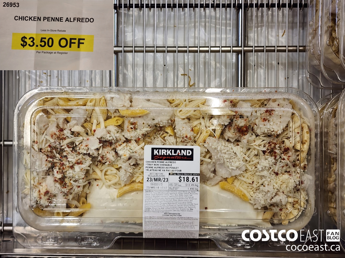 26953 CHICKEN PENNE ALFREDO ($3.50 INSTANT SAVINGS)