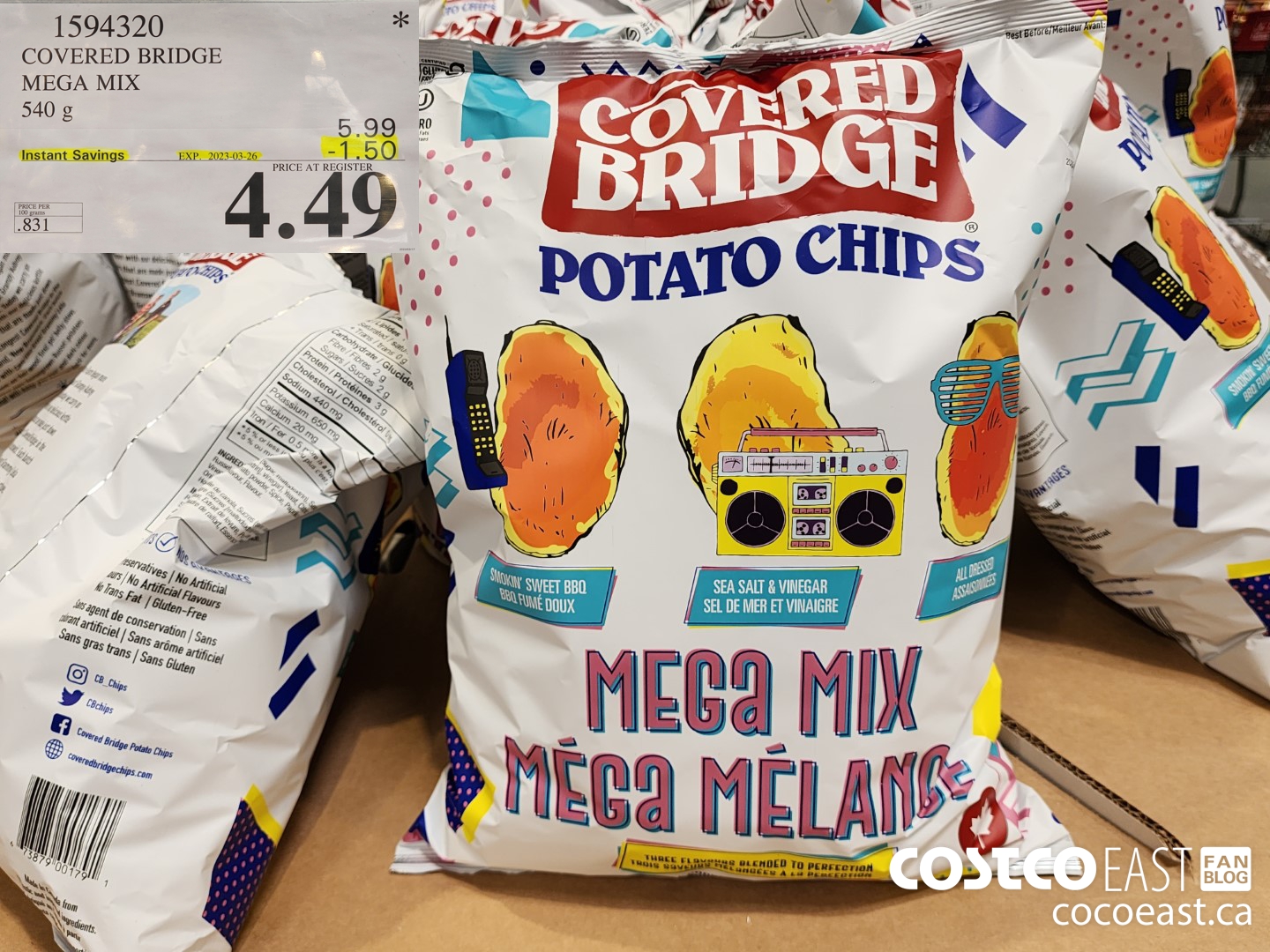 1594320 COVERED BRIDGE MEGA MIX 540 g ($1.50 INSTANT SAVINGS EXPIRES ON 2023-03-26) $4.49