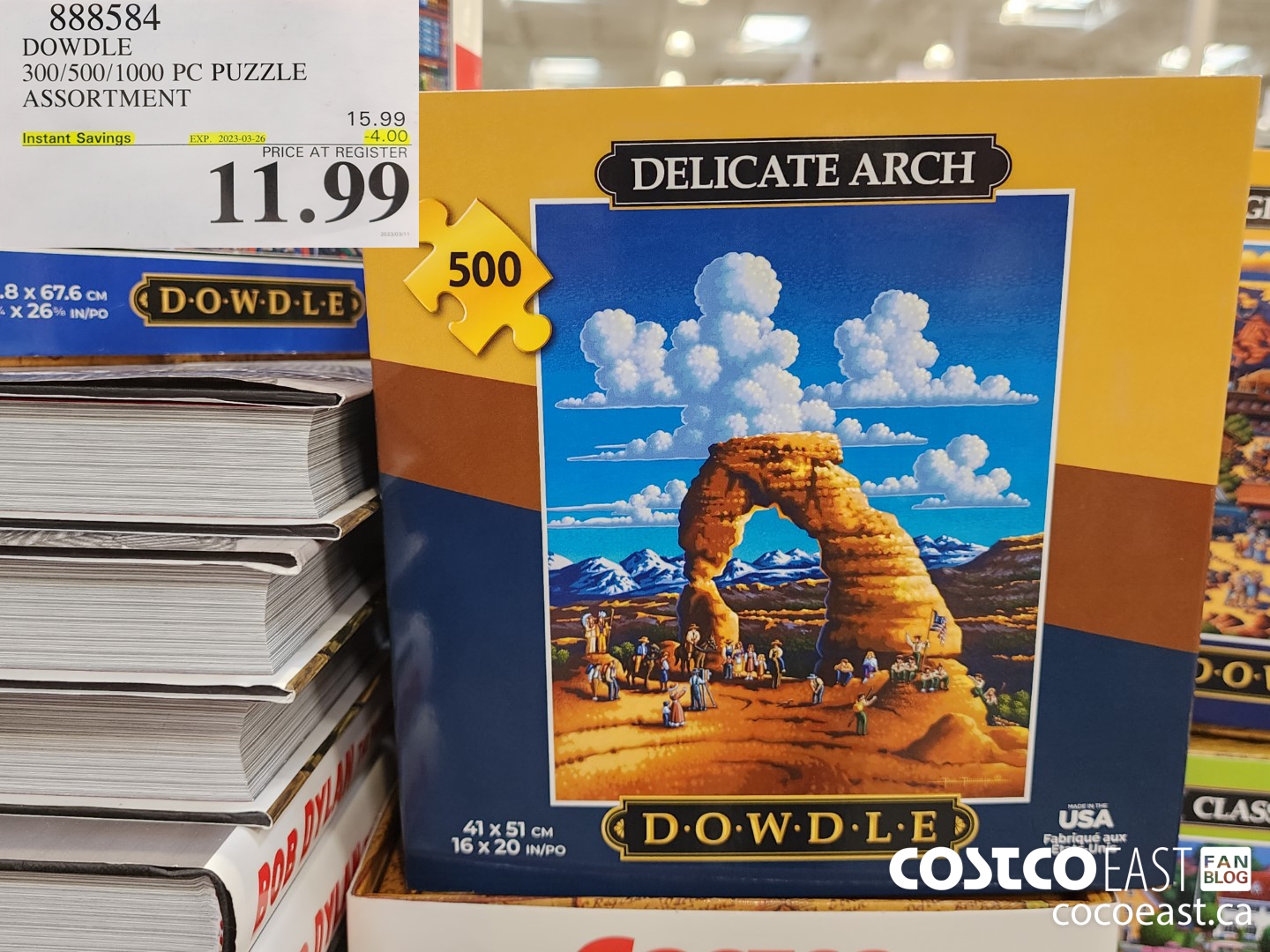 888584 DOWDLE COSTCO PUZZLE 5300/1000 PIECES ($4.00 INSTANT SAVINGS EXPIRES ON 2023-03-26) $11.99