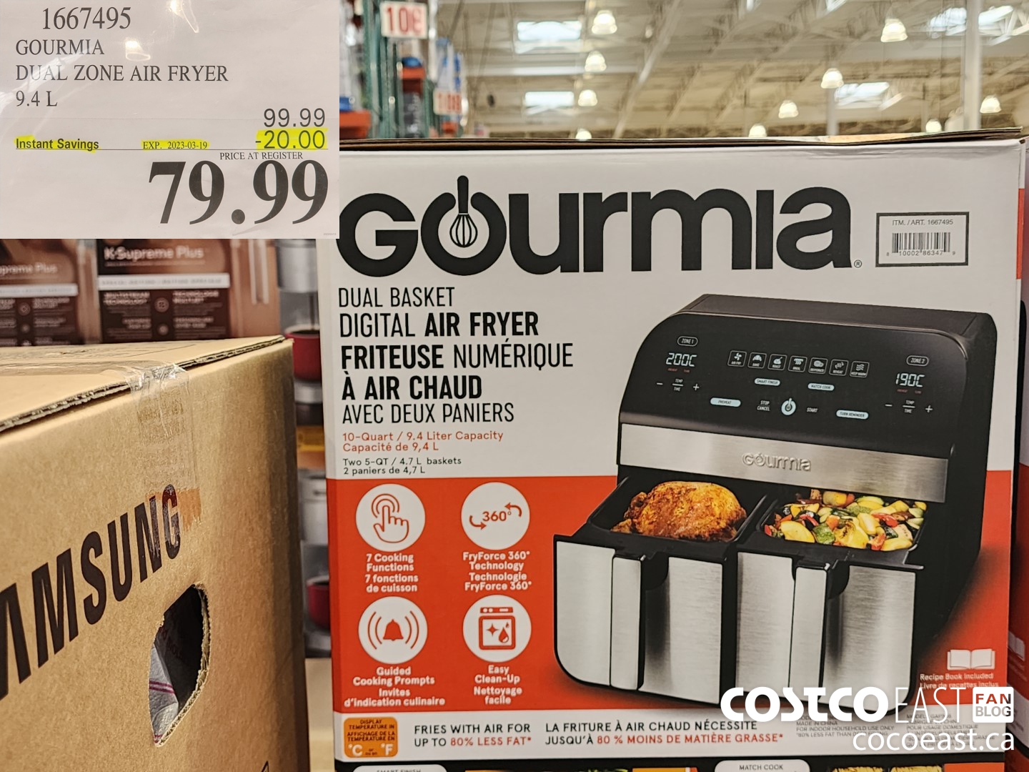 Gourmia Digital Air Fryer from $46.99 Shipped on Costco.com