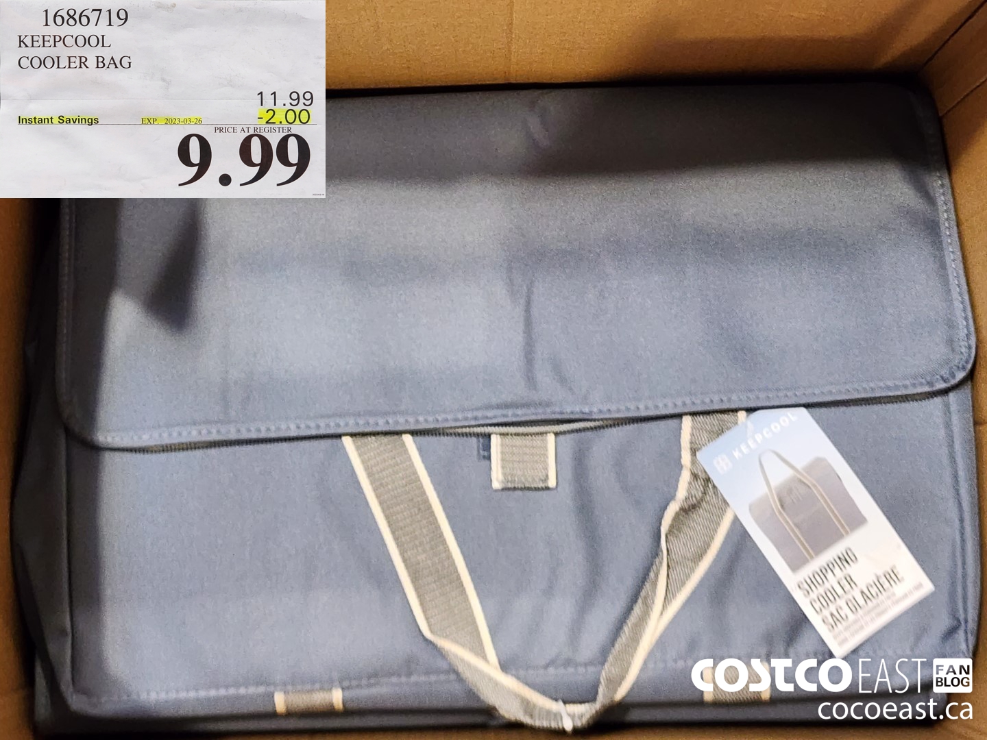 1686719 KEEPCOOL COOLER BAG ($2.00 INSTANT SAVINGS EXPIRES ON 2023-03-26) $9.99
