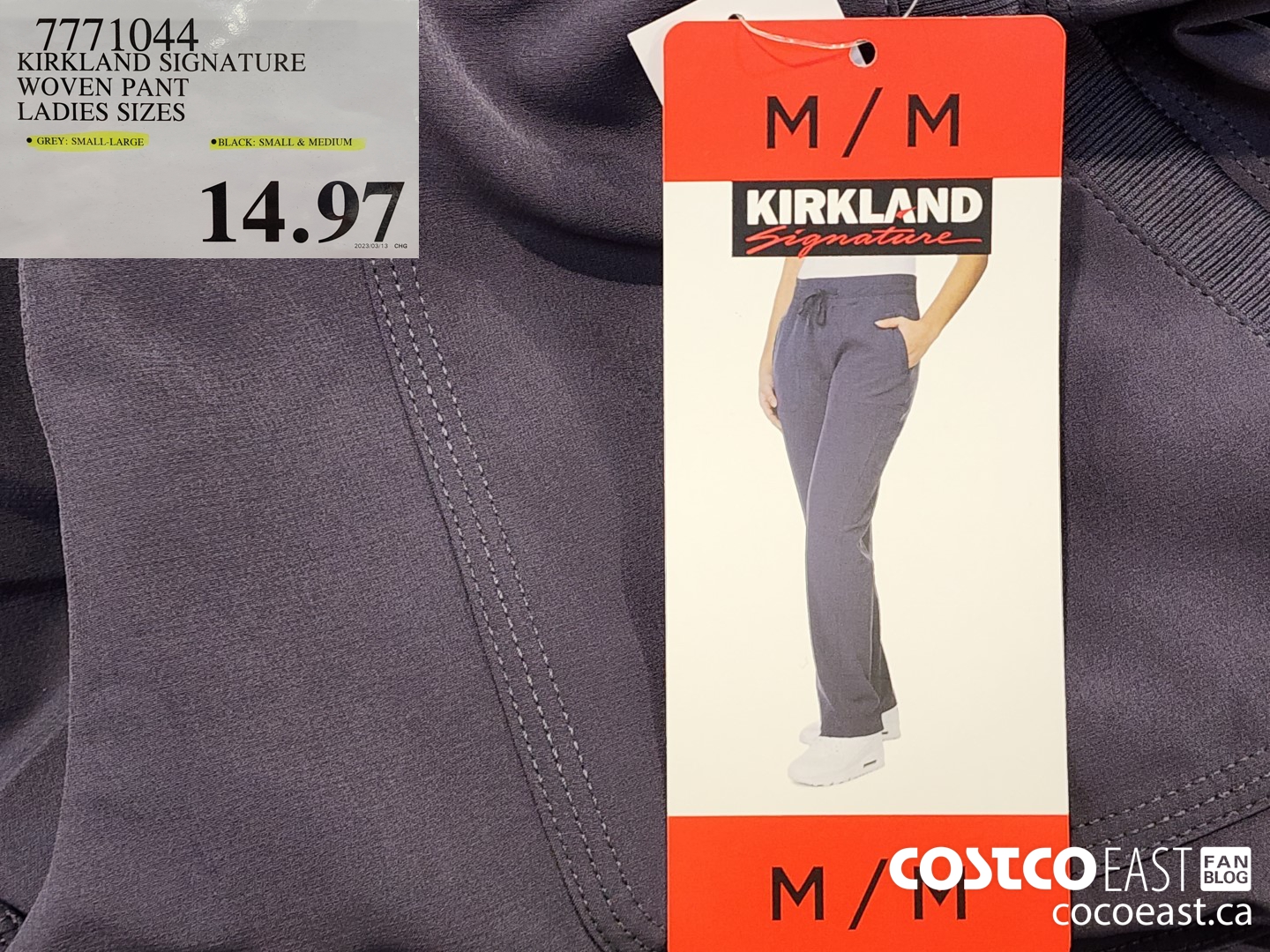 3103024 PARASUCO TWILL PANT LADIES SIZES 4 18 12 97 - Costco East Fan Blog