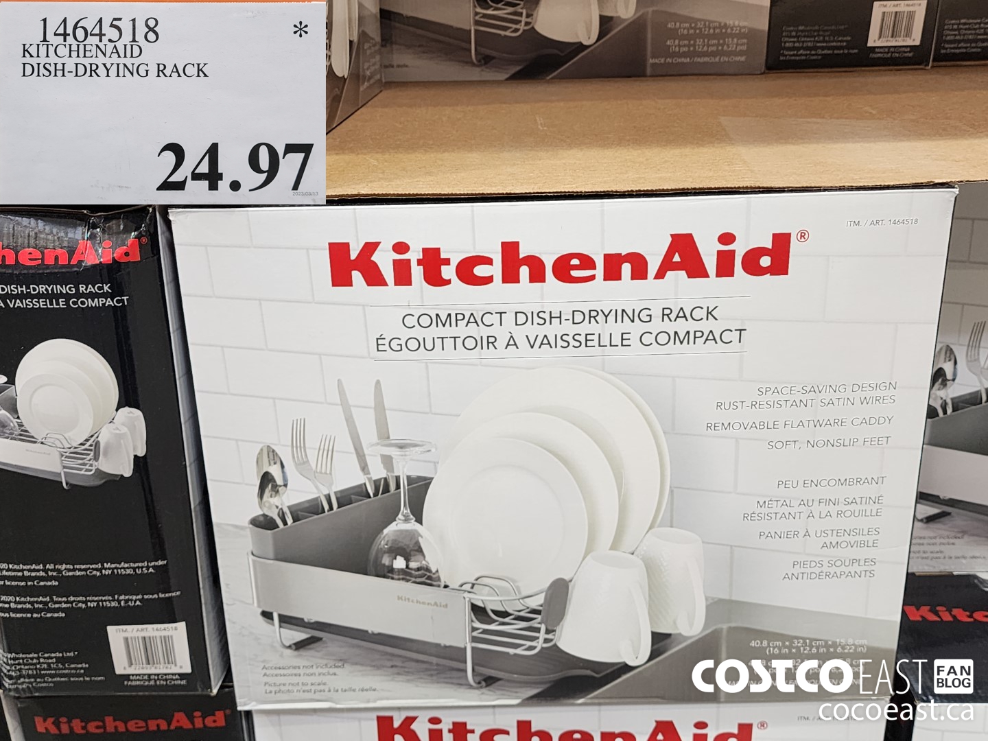 1464518 KITCHENAID DISH-DRYING RACK $24.97