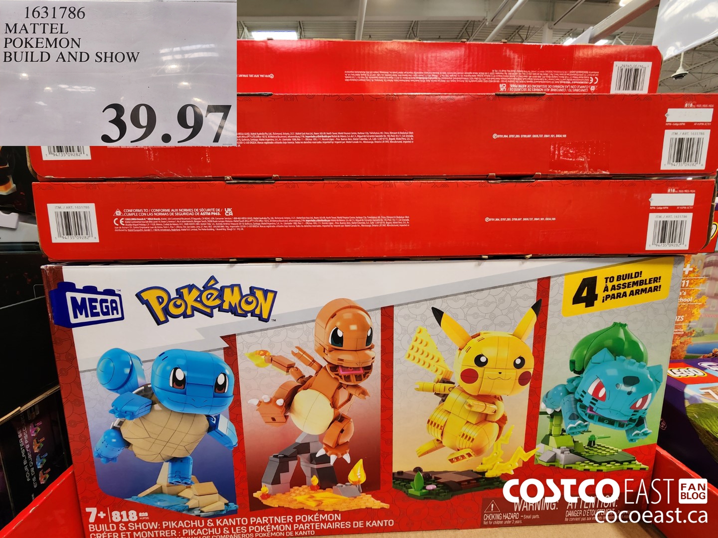 1631786 MATTEL POKEMON BUILD AND SHOW $39.97
