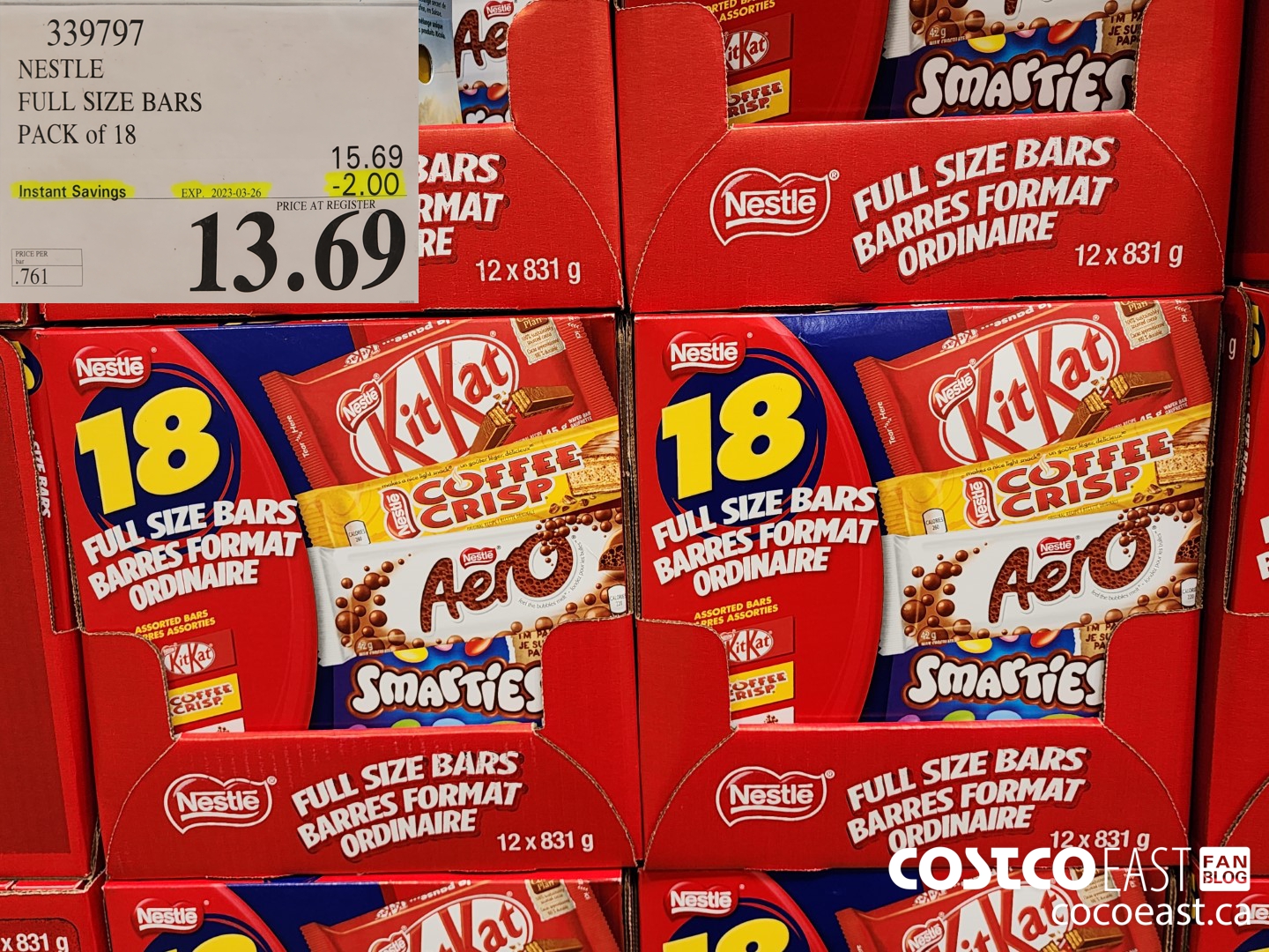 339797 NESTLE VARIETY PACK PACK OF 18 ($2.00 INSTANT SAVINGS EXPIRES ON 2023-03-26) $13.69