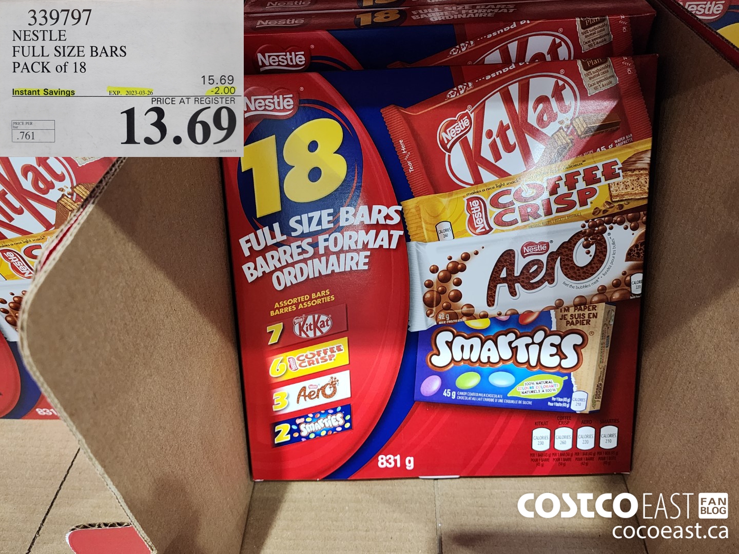 Costco East snacks, chocolate, nuts & protein bar Super Post March