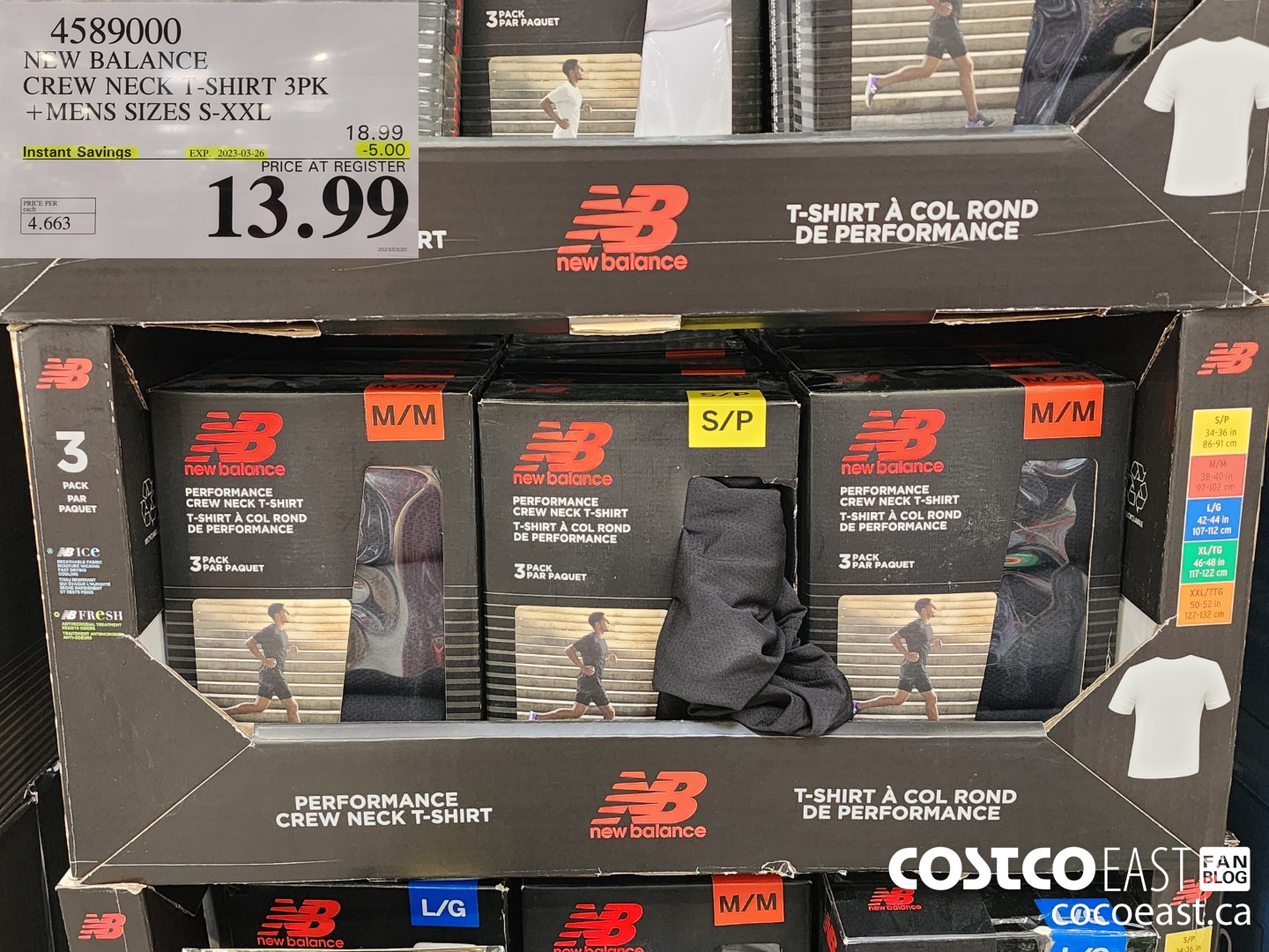 4589000 NEW BALANCE CREW NECK T-SHIRT 3PK +MENS SIZES S-XXL ($5.00 INSTANT SAVINGS EXPIRES ON 2023-03-26) $13.99