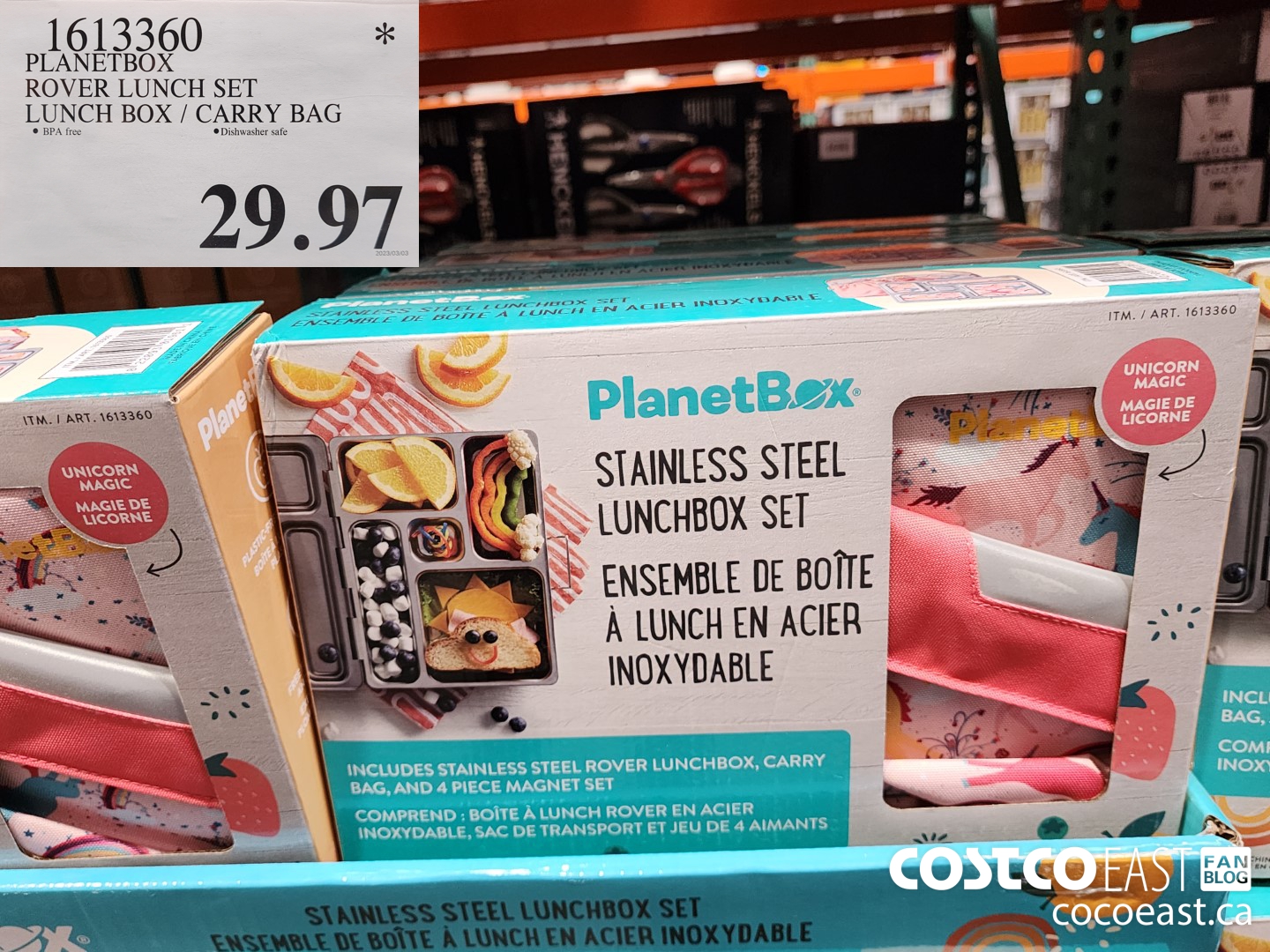 1613360 PLANETBOX ROVER LUNCH SET LUNCH BOX / CARRY BAG $29.97