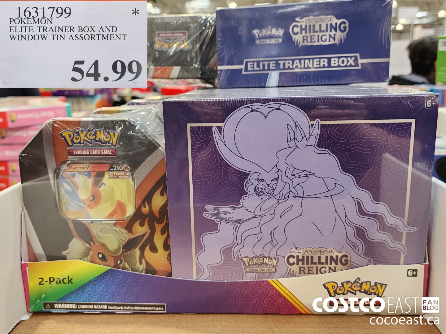 1631799 POKEMON ELITE TRAINER BOX AND WINDOW TIN ASSORTMENT $54.99