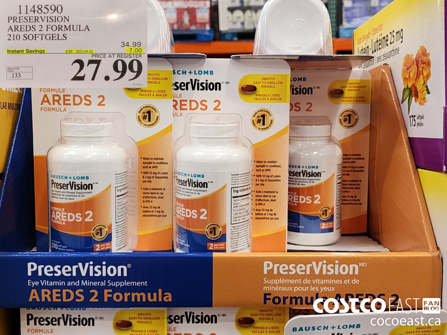 1148590 PRESERVISION AREDS 2 FORMULA 210 SOFTGELS ($7.00 INSTANT SAVINGS EXPIRES ON 2023-04-02) $27.99
