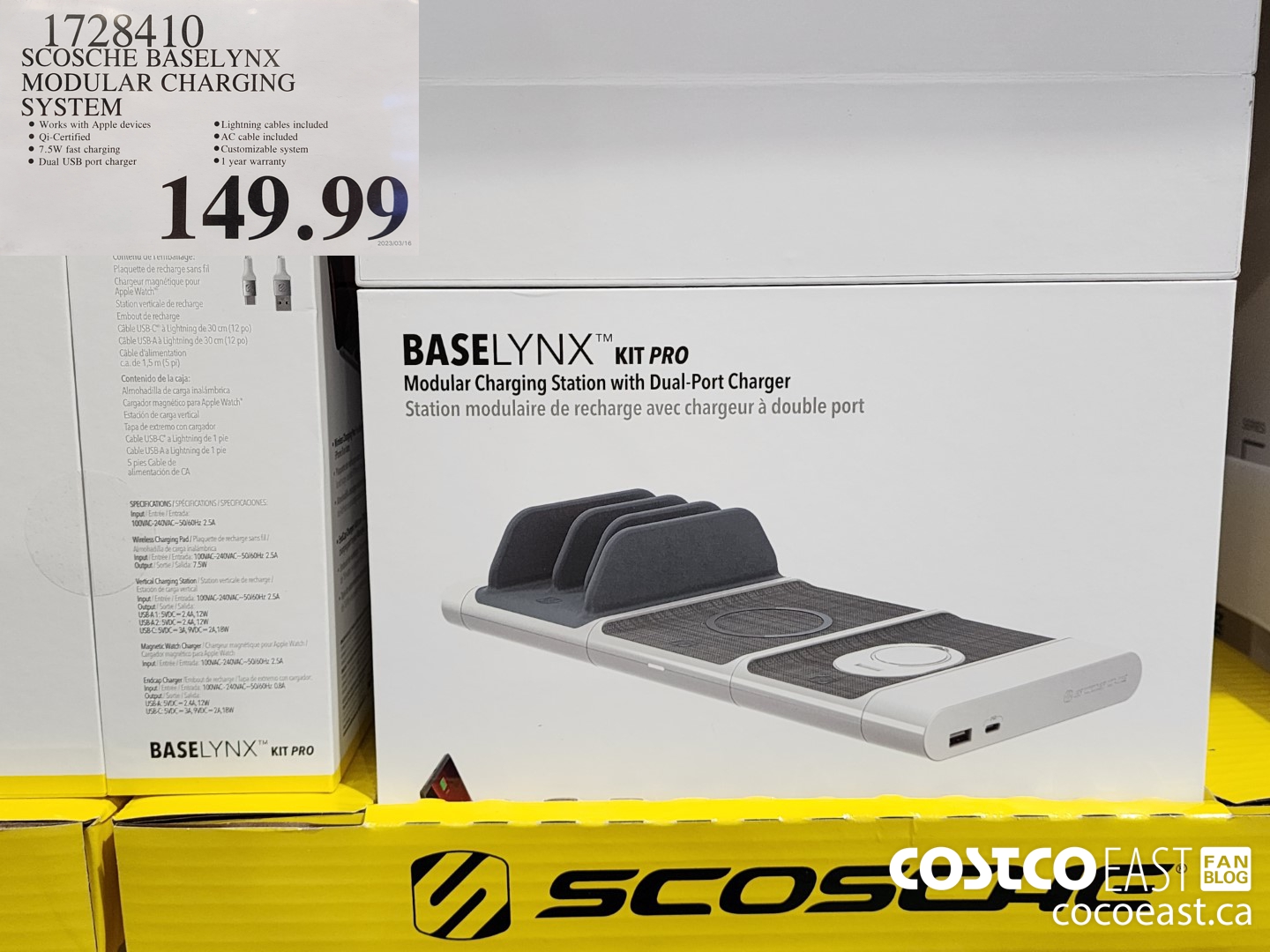 1728410 SCOSCHE BASELYNX MODULAR CHARGING SYSTEM $149.99
