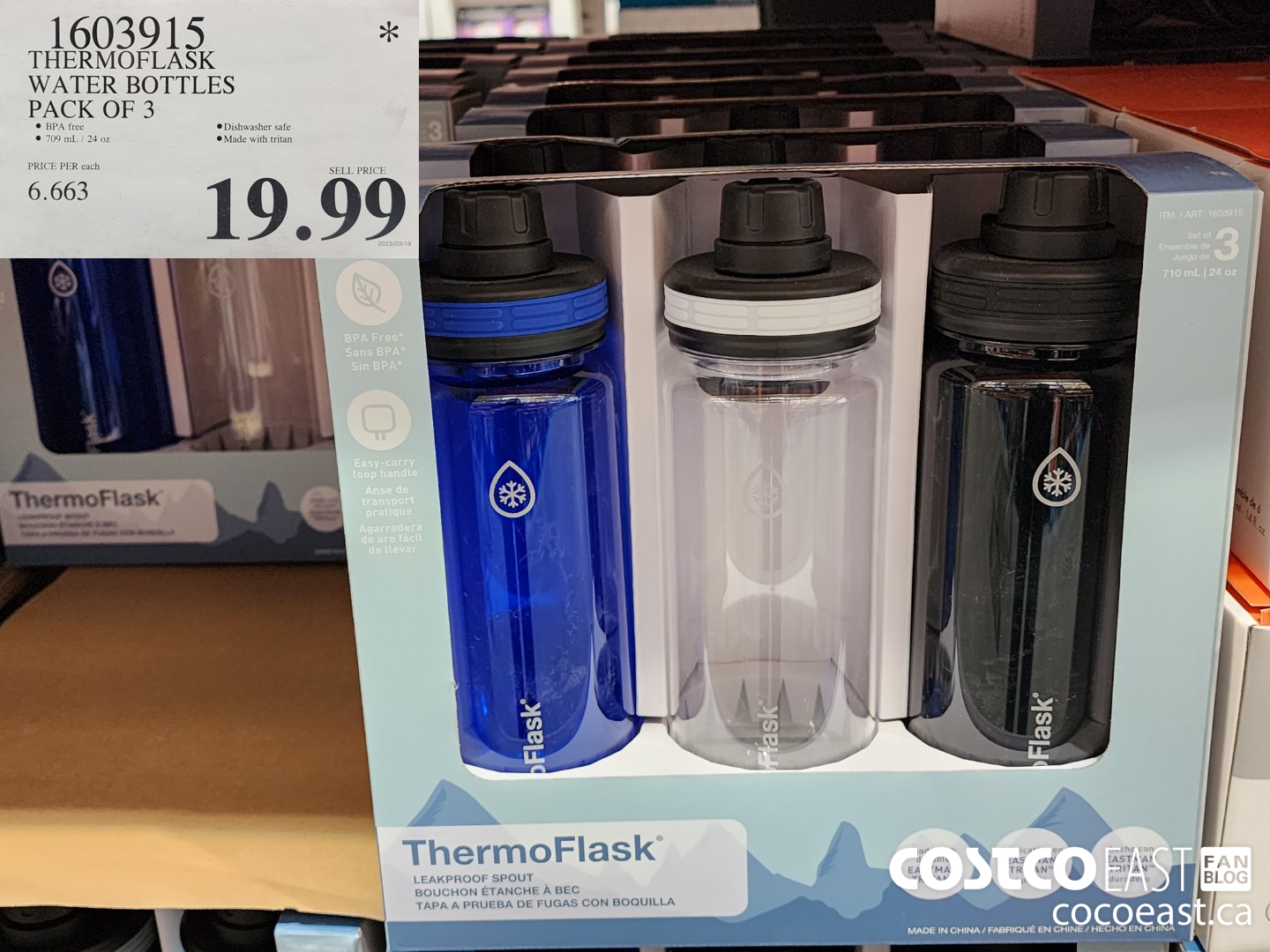 1603915 THERMOFLASK WATER BOTTLES PACK OF 3 $19.99