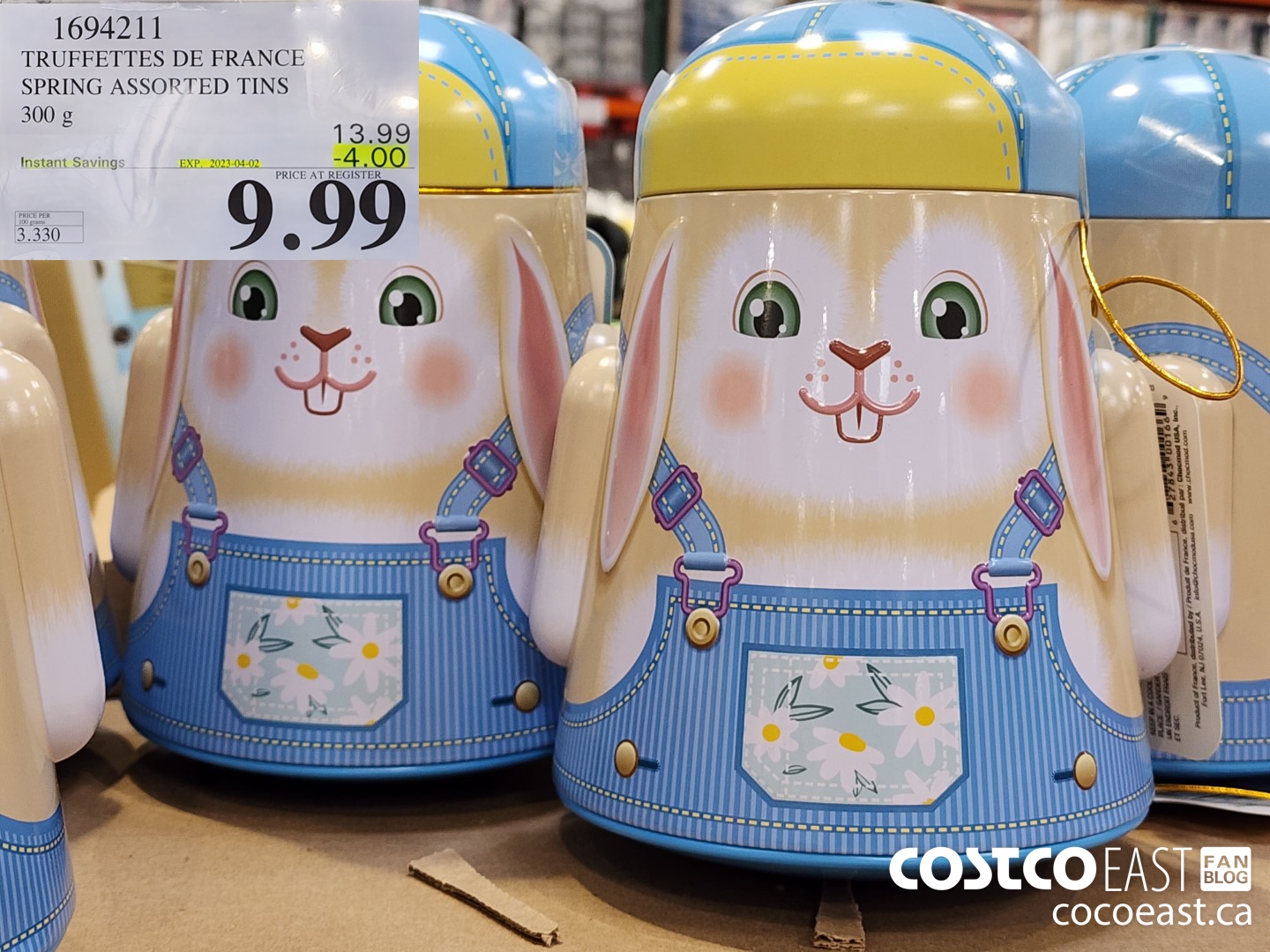 1694211 TRUFFETTES DE FRANCE SPRING ASSORTED TINS 300 G ($4.00 INSTANT SAVINGS EXPIRES ON 2023-04-02) $9.99