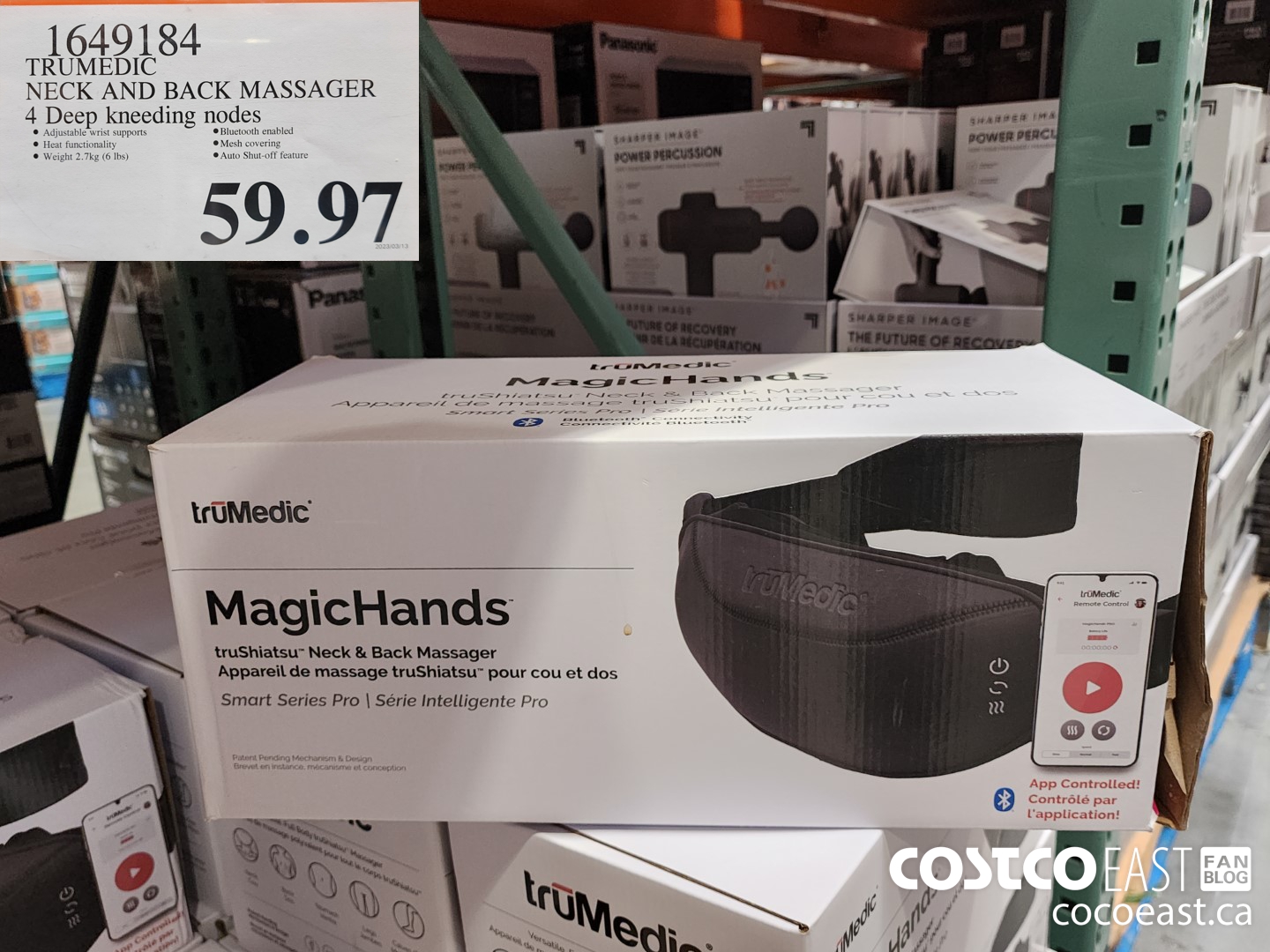 1649184 TRUMEDIC NECK AND BACK MASSAGER 4 DEEP KNEEDING NODES $59.97