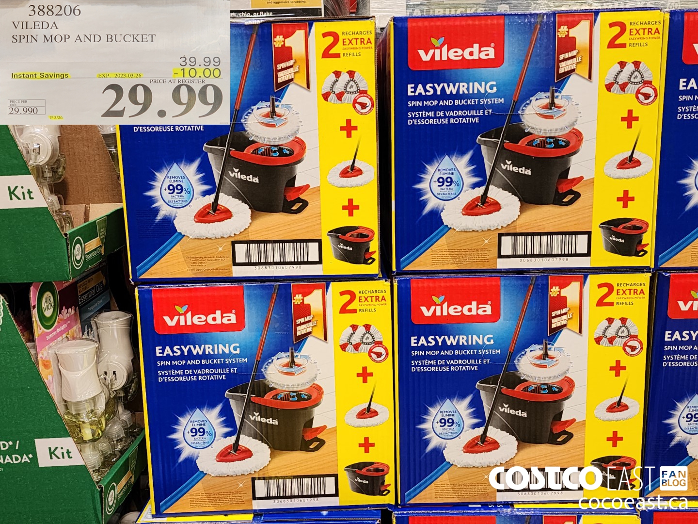 388206 VILEDA EASY WRING MOP WITH BUCKET ($10.00 INSTANT SAVINGS EXPIRES ON 2023-03-26) $29.99