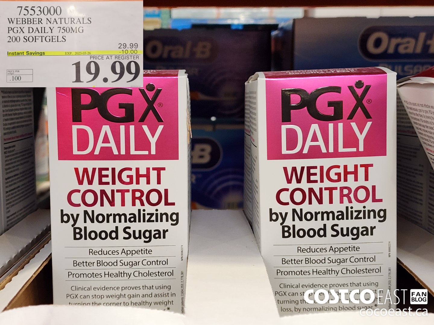 7553000 WEBBER NATURALS PGX DAILY 750MG 200 SOFTGELS ($10.00 INSTANT SAVINGS EXPIRES ON 2023-03-26) $19.99