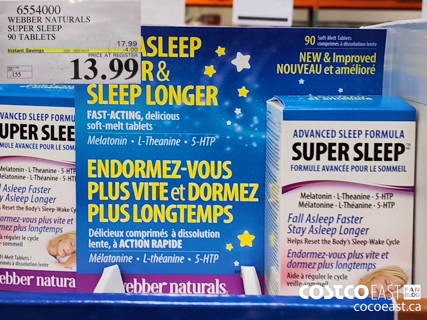 6554000 WEBBER NATURALS SUPER SLEEP 90 TABLETS ($4.00 INSTANT SAVINGS EXPIRES ON 2023-04-02) $13.99