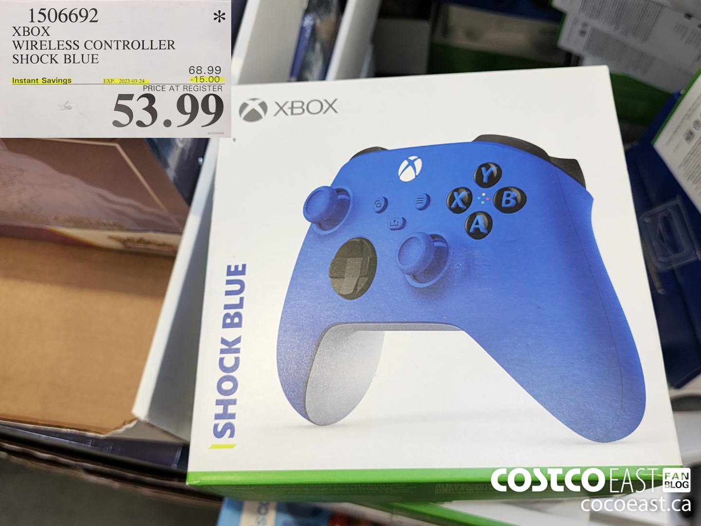 1506692 XBOX WIRELESS CONTROLLER SHOCK BLUE ($15.00 INSTANT SAVINGS EXPIRES ON 2023-03-24) $53.99