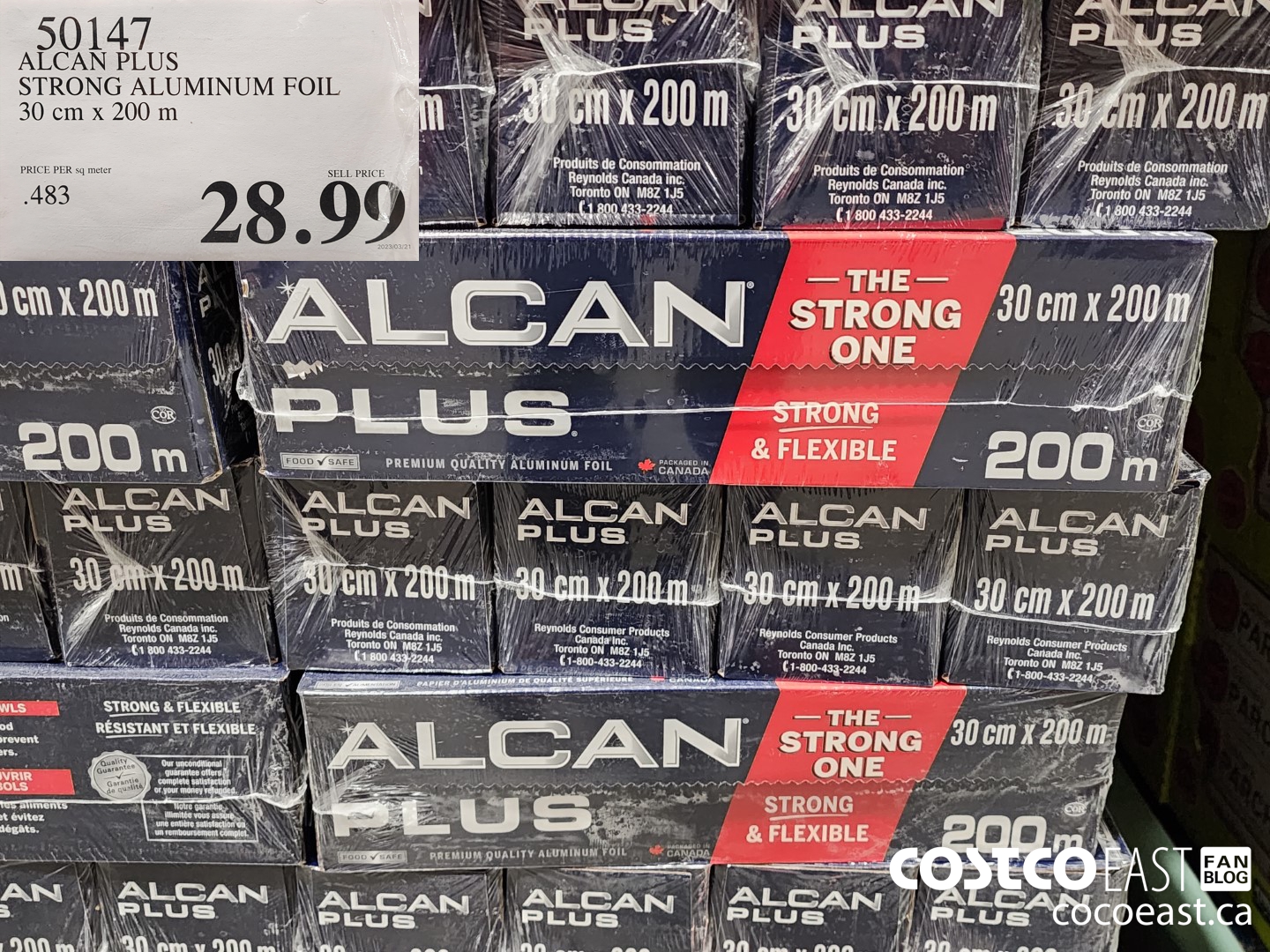 50147 ALCAN PLUS ALUMUNUM FOIL 30 cm x 200 m $28.99