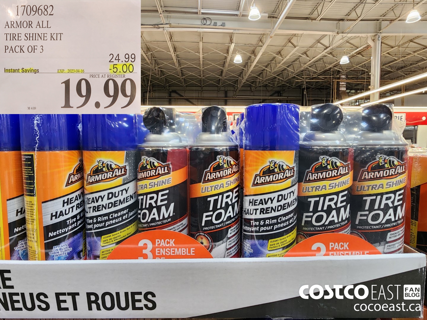 1709682 ARMOR ALL TIRE SHINE KIT PACK OF 3 ($5.00 INSTANT SAVINGS EXPIRES ON 2023-04-16) $19.99