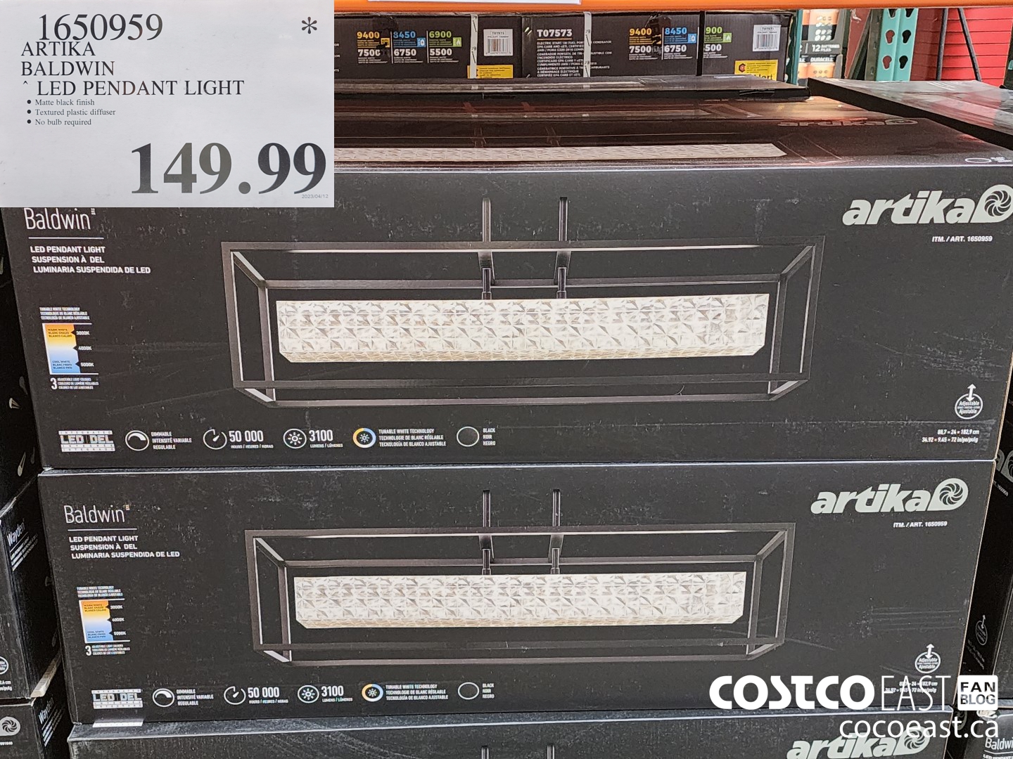 1650959 ARTIKA BALDWIN LED PENDANT LIGHT $149.99