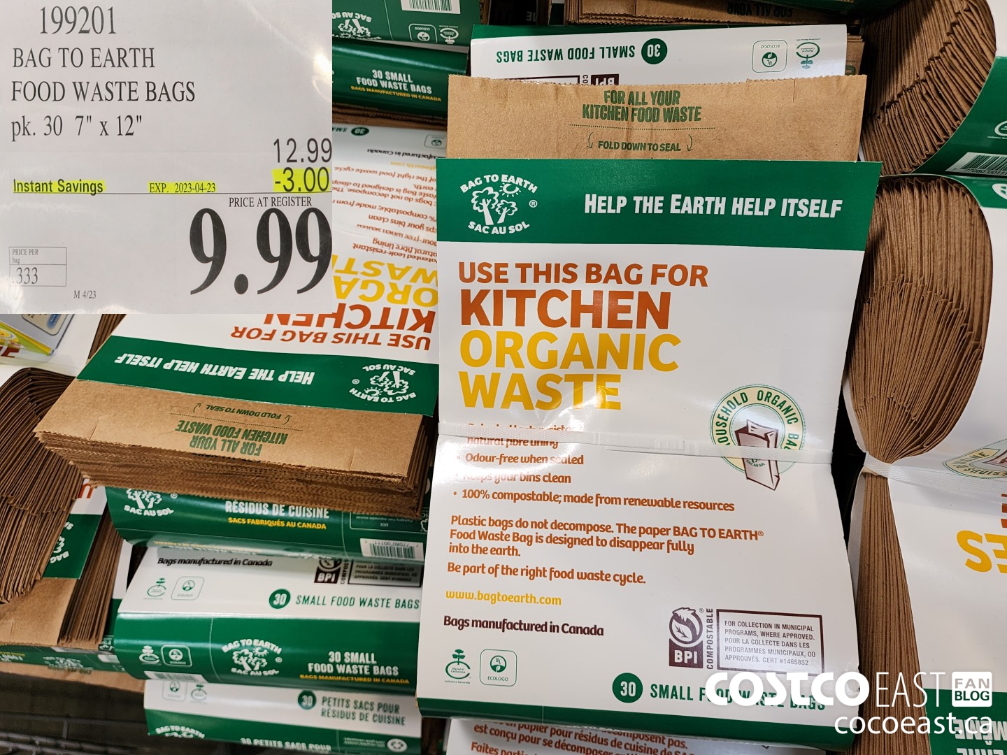 199201 BAG TO EARTH FOOD WASTE BAGS PK. 30 7