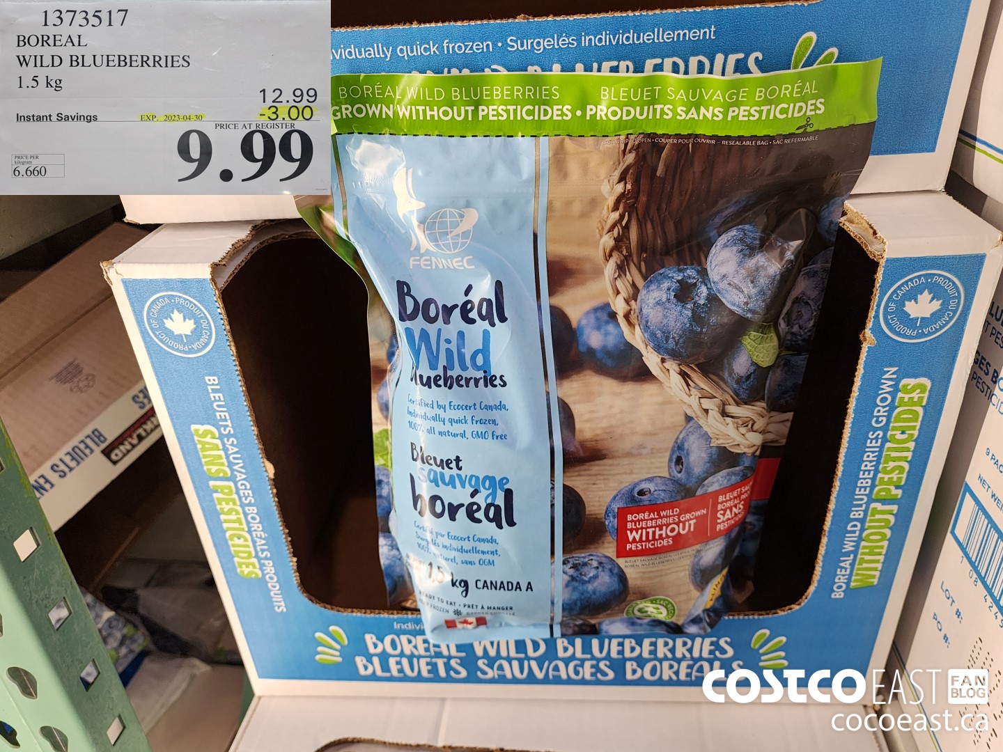 1373517 BOREAL WILD BLUEBERRIES 1.5 KG ($3.0 INSTANT SAVINGS EXPIRES ON 2023-04-30) $9.99