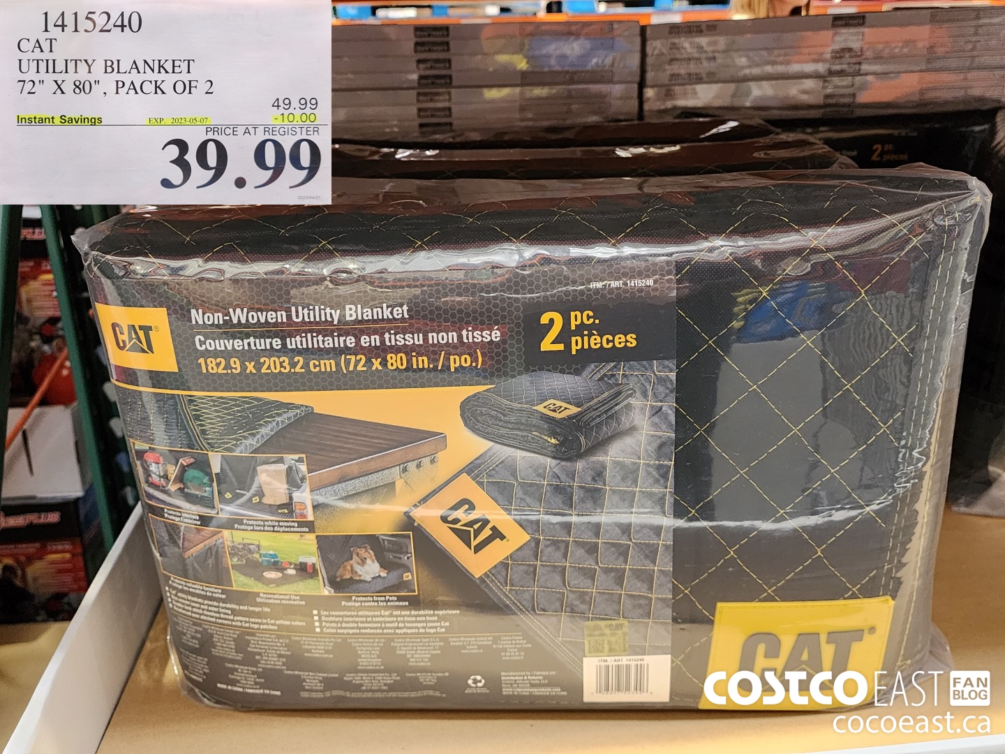 1415240 CAT UTILITY BLANKET 72