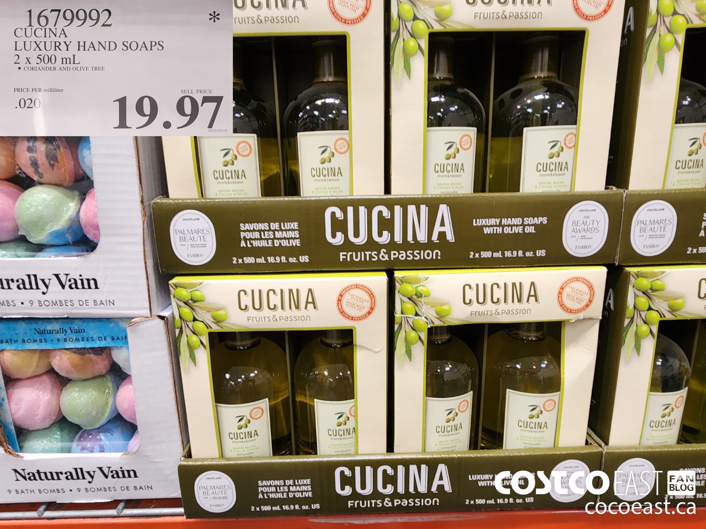 1679992 CUCINA LUXURY HAND SOAPS 2 X 500 mL $19.97