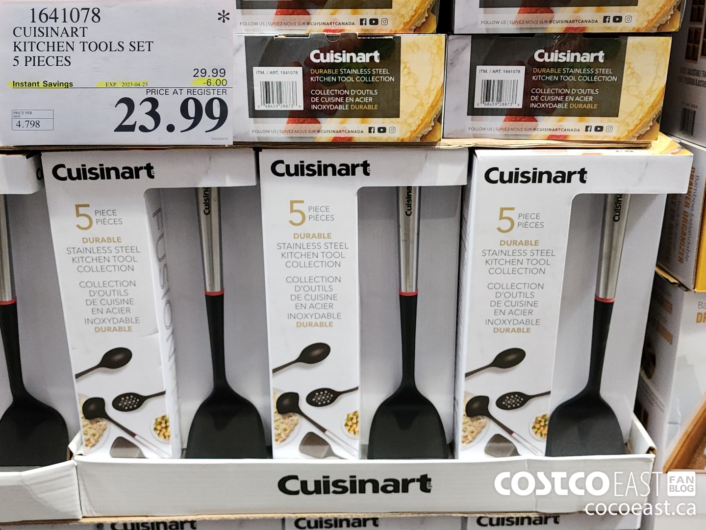 1641078 CUISINART KITCHEN TOOLS SET 5 PIECES ($6.00 INSTANT SAVINGS EXPIRES ON 2023-04-23) $23.99