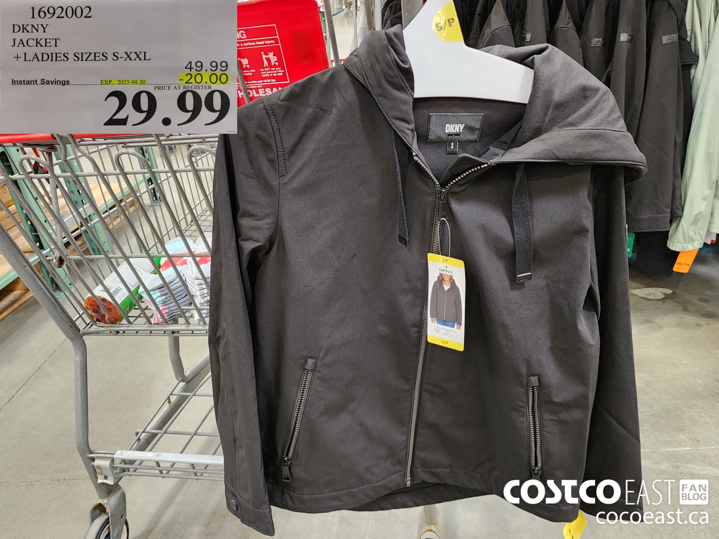 1692002 DKNY JACKET +LADIES SIZES S-XXL ($20.00 INSTANT SAVINGS EXPIRES ON 2023-04-30) $29.99