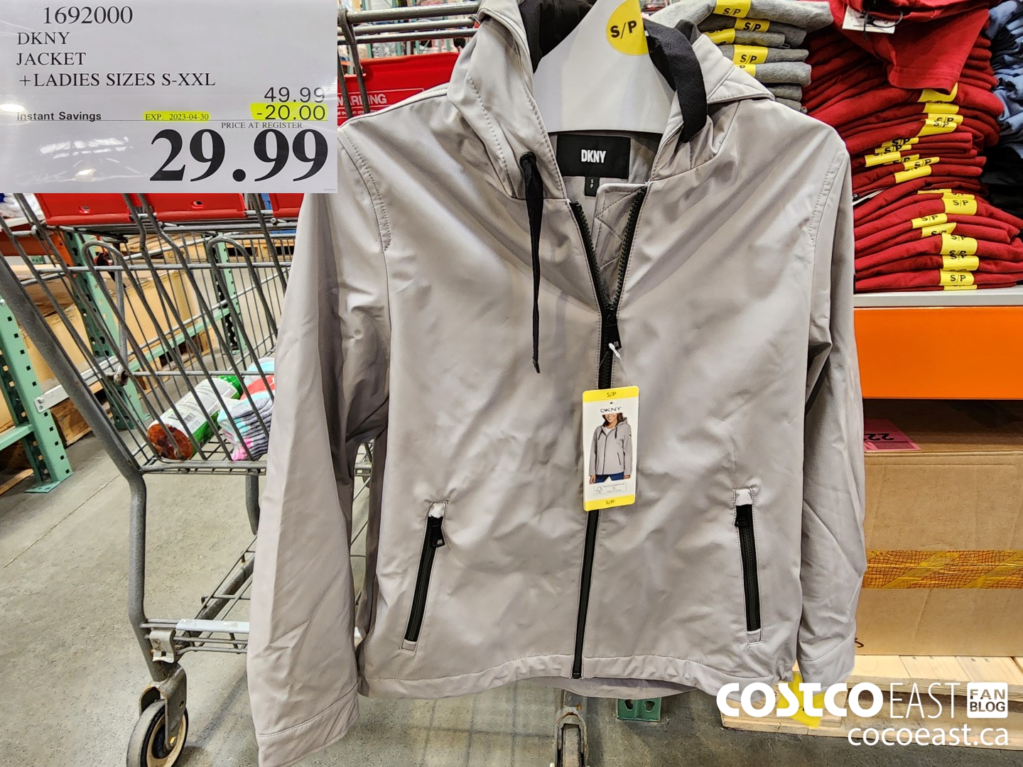 1692000 DKNY JACKET +LADIES SIZES S-XXL ($20.00 INSTANT SAVINGS EXPIRES ON 2023-04-30) $29.99