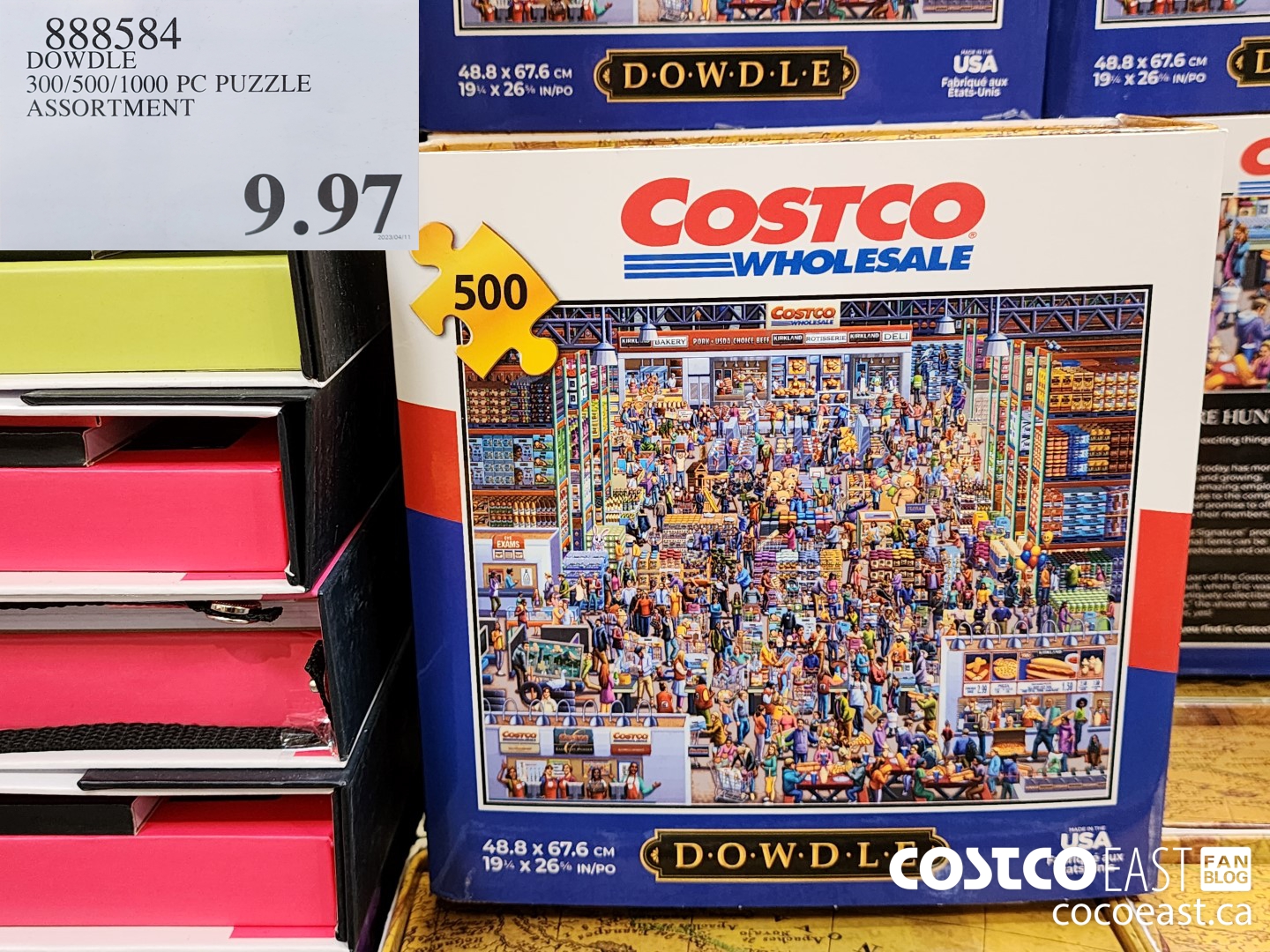 888584 DOWDLE COSTCO PUZZLE 300/500/1000 PC PUZZLE $9.97