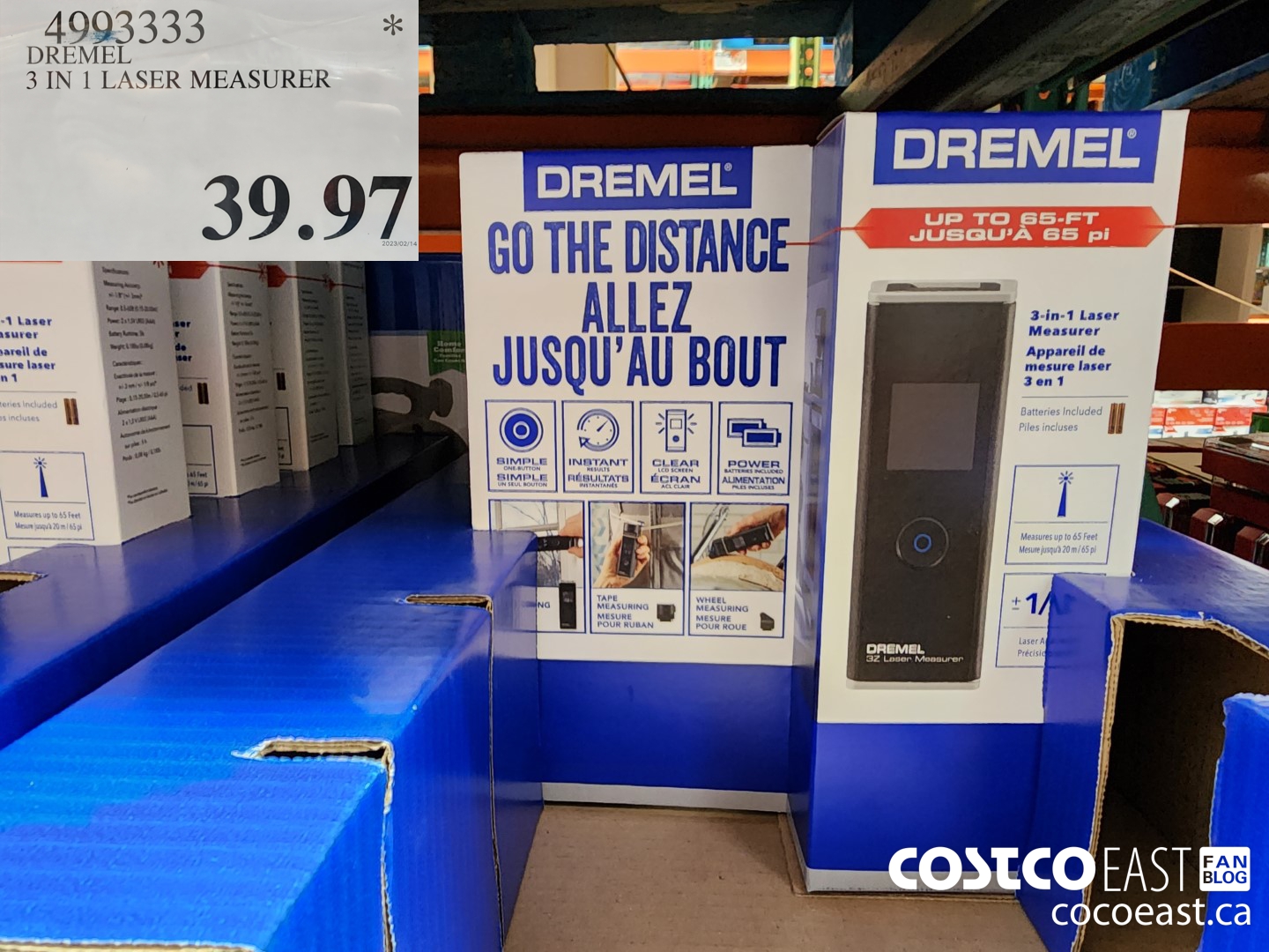 4993333 DREMEL 3 IN 1 LASER MEASURER $39.97