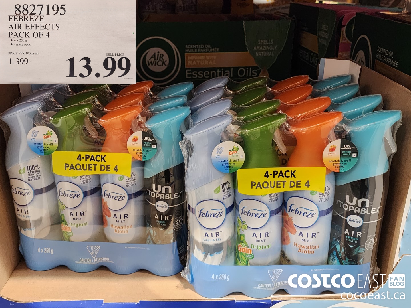 8827195 FEBREZE AIR EFFECTS VARIETY PACK 4 $13.99