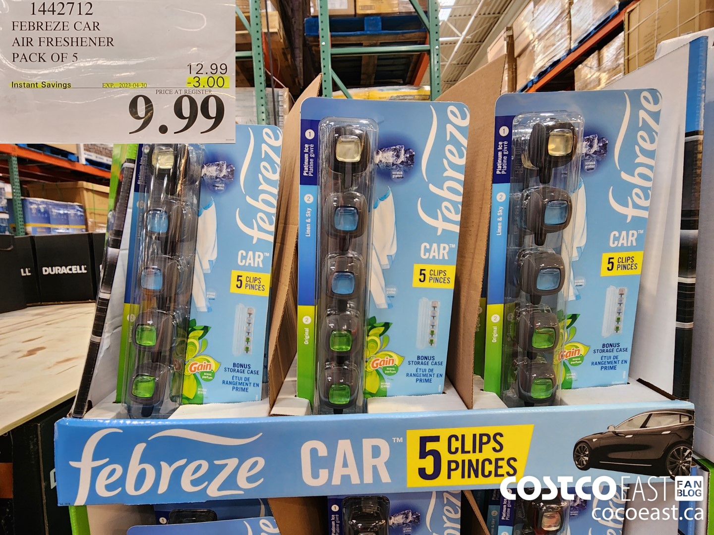 1442712 FEBREZE CAR AIR FRESHENER PACK OF 5 ($3.00 INSTANT SAVINGS EXPIRES ON 2023-04-30) $9.99