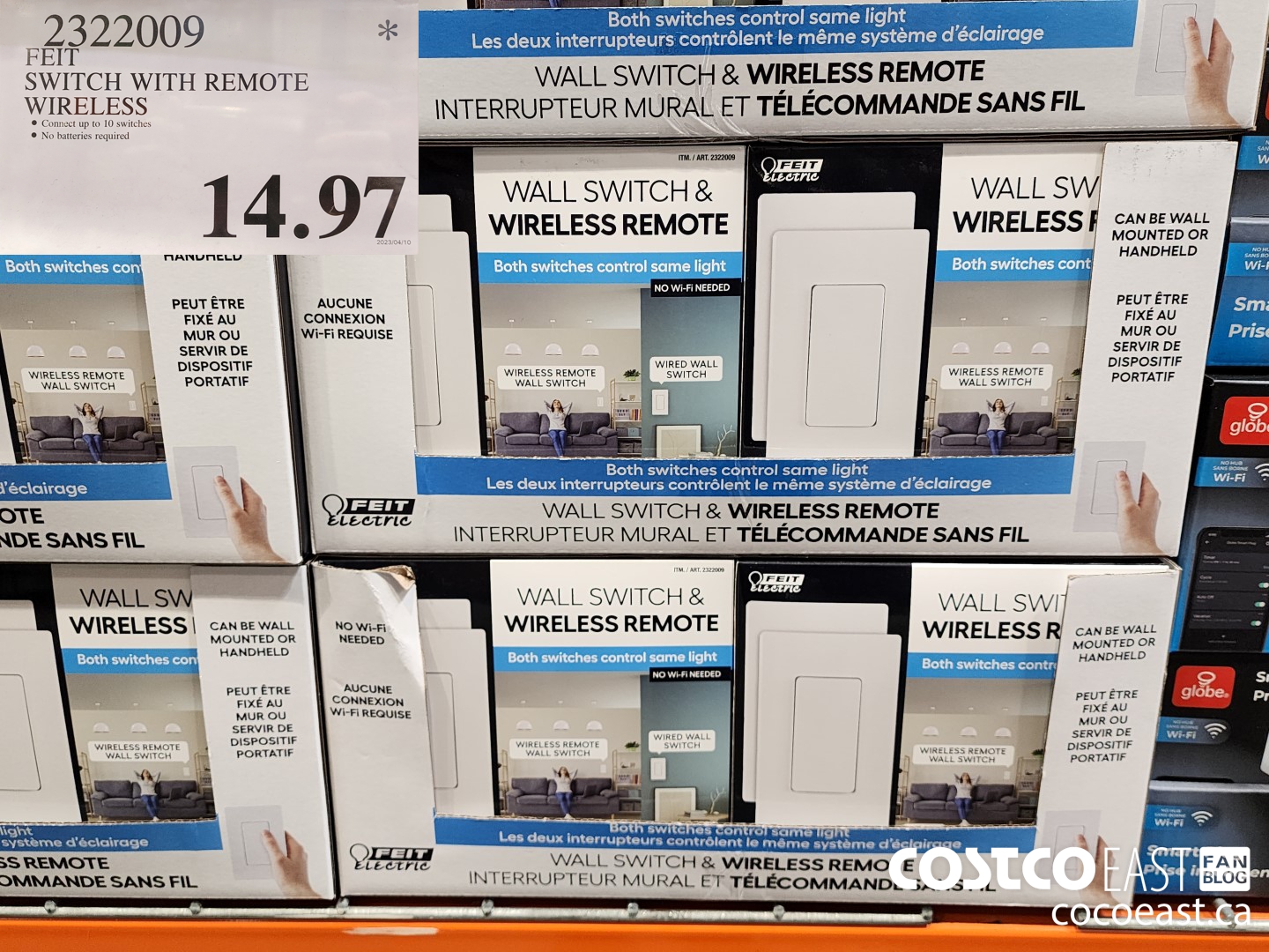 2322009 FEIT SWITCH WITH REMOTE WIRELESS $14.97