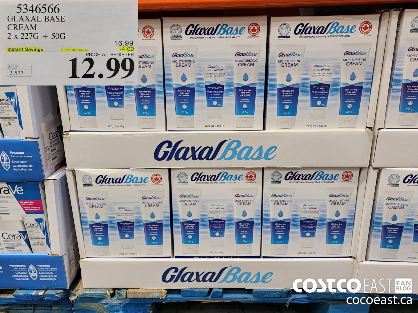 5346566 GLAXAL BASE CREAM 2 x 227G + 50G ($4.00 INSTANT SAVINGS EXPIRES ON 2023-04-09) $12.99