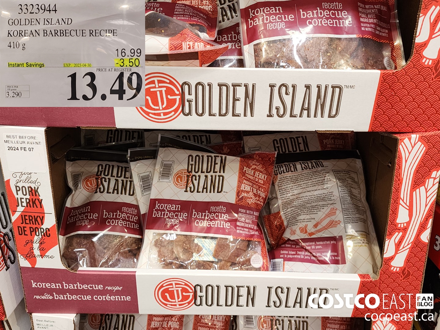 3323944 GOLDEN ISLAND KOREAN BARBECUE RECIPE 410 g ($3.50 INSTANT SAVINGS EXPIRES ON 2023-04-30) $13.49