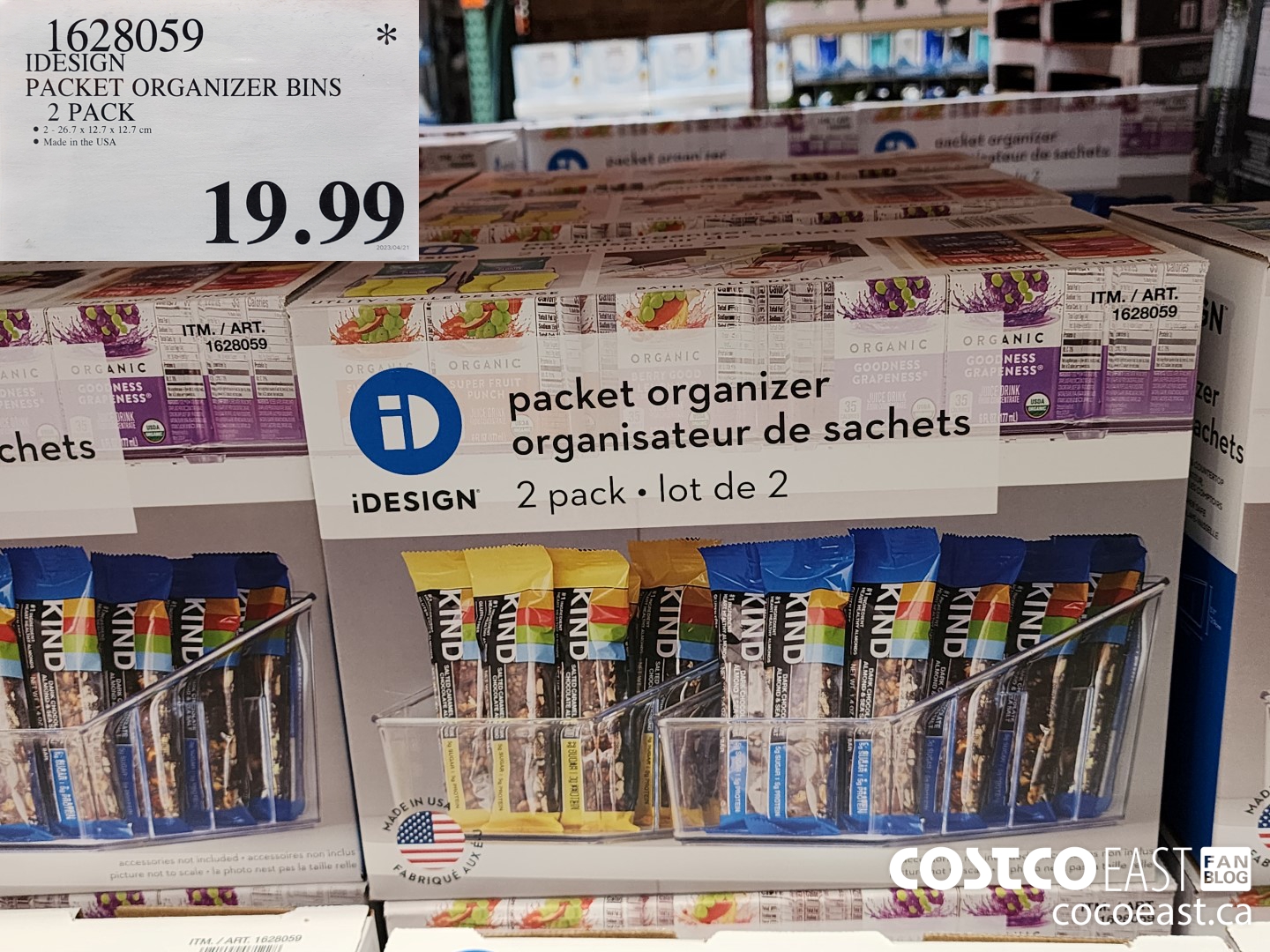 1628059 IDESIGN PACKET ORGANIZER BINS 2 PACK $19.99