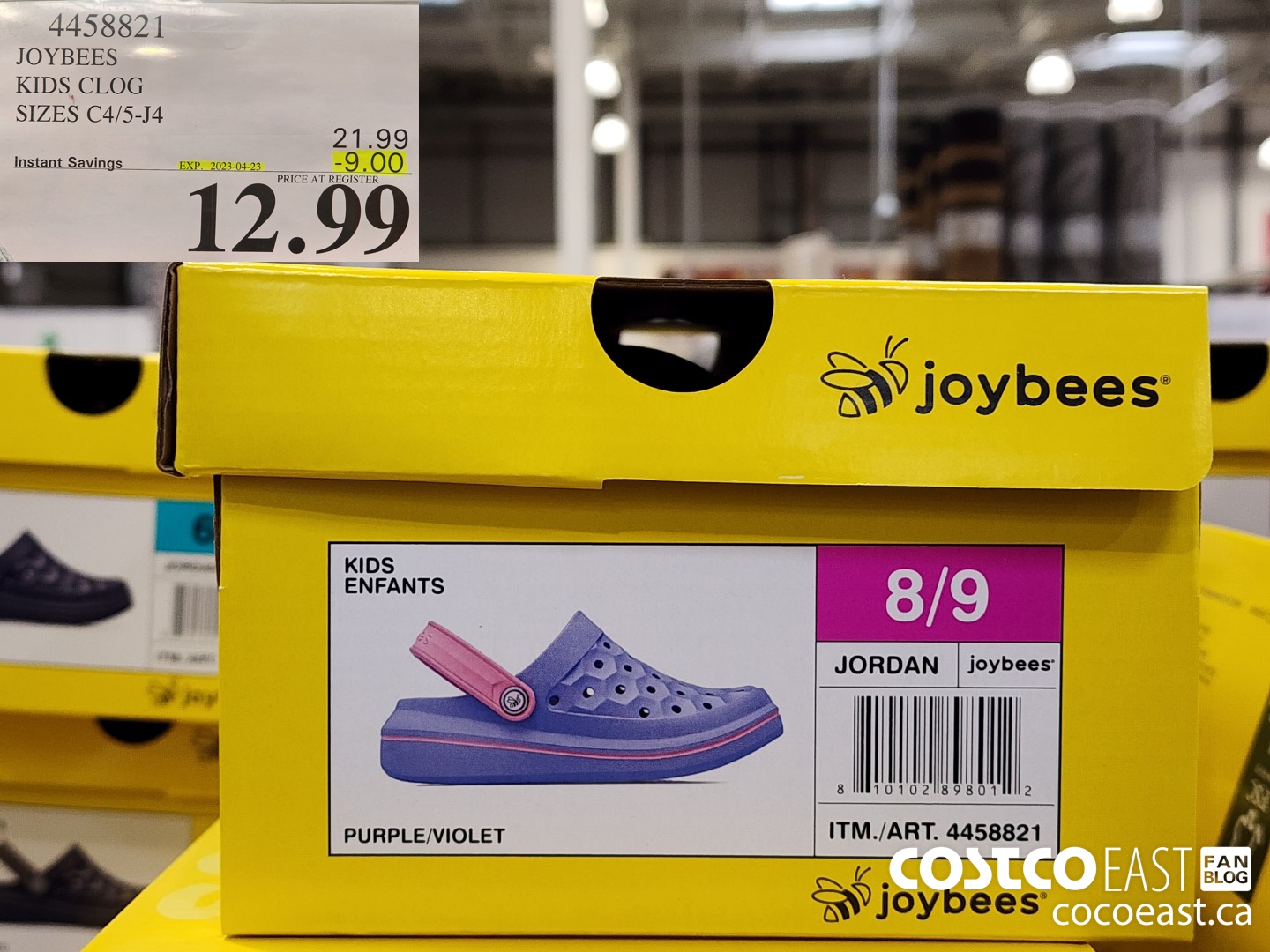 4458821 JOYBEES KIDS CLOG SIZES C4/5-J4 ($9.00 INSTANT SAVINGS EXPIRES ON 2023-04-23) $12.99
