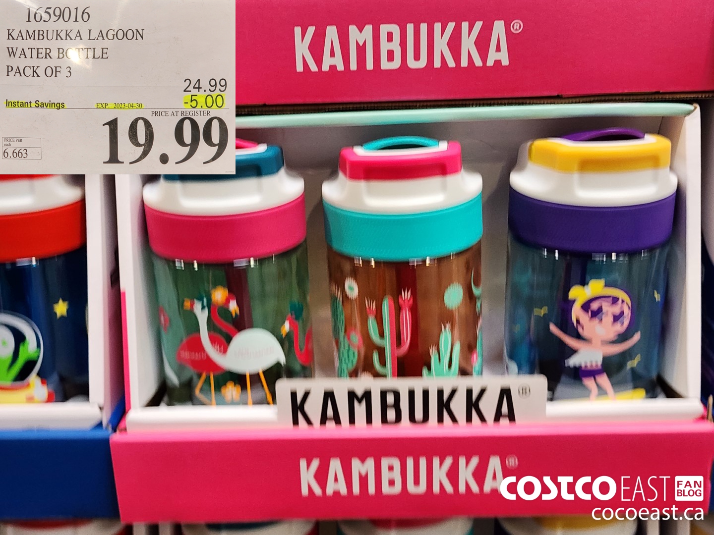 1659016 KAMBUKKA LAGOON WATER BOTTLE PACK OF 3 ($5.00 INSTANT SAVINGS EXPIRES ON 2023-04-30) $19.99