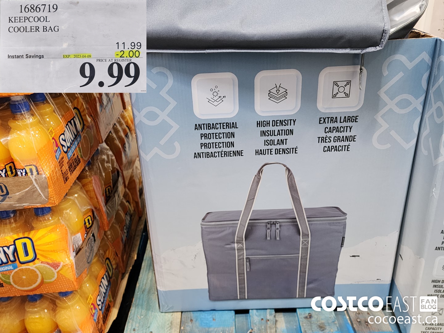 1686719 KEEPCOOL COOLER BAG ($2.00 INSTANT SAVINGS EXPIRES ON 2023-04-09) $9.99