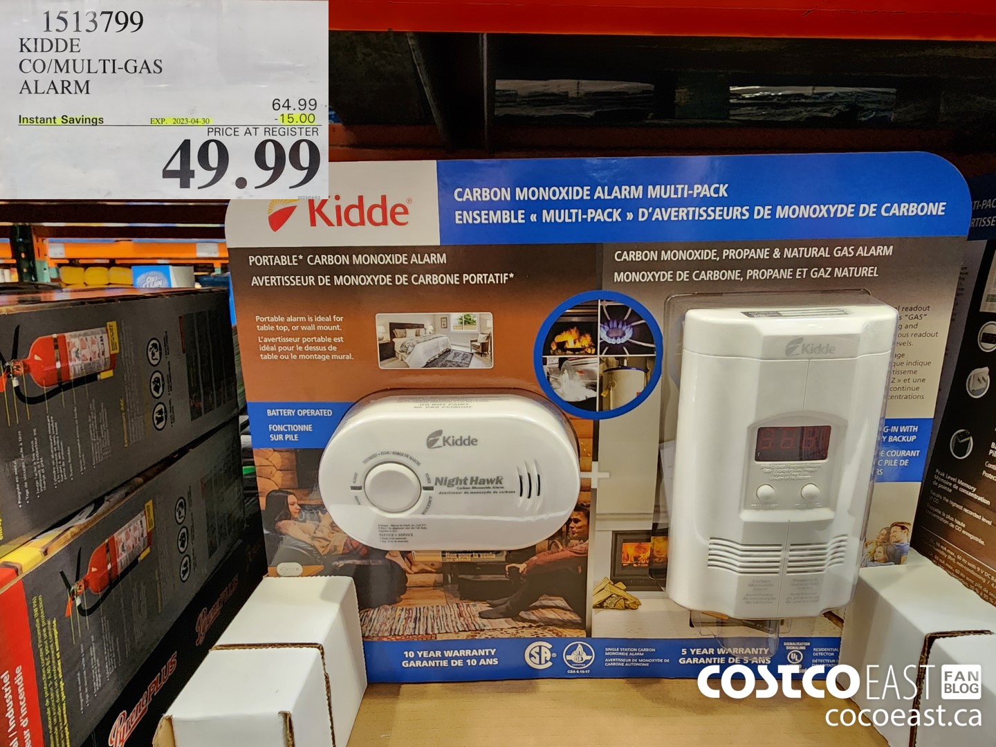 1513799 KIDDE CO/MULTI-GAS ALARM ($15.00 INSTANT SAVINGS EXPIRES ON 2023-04-30) $49.99