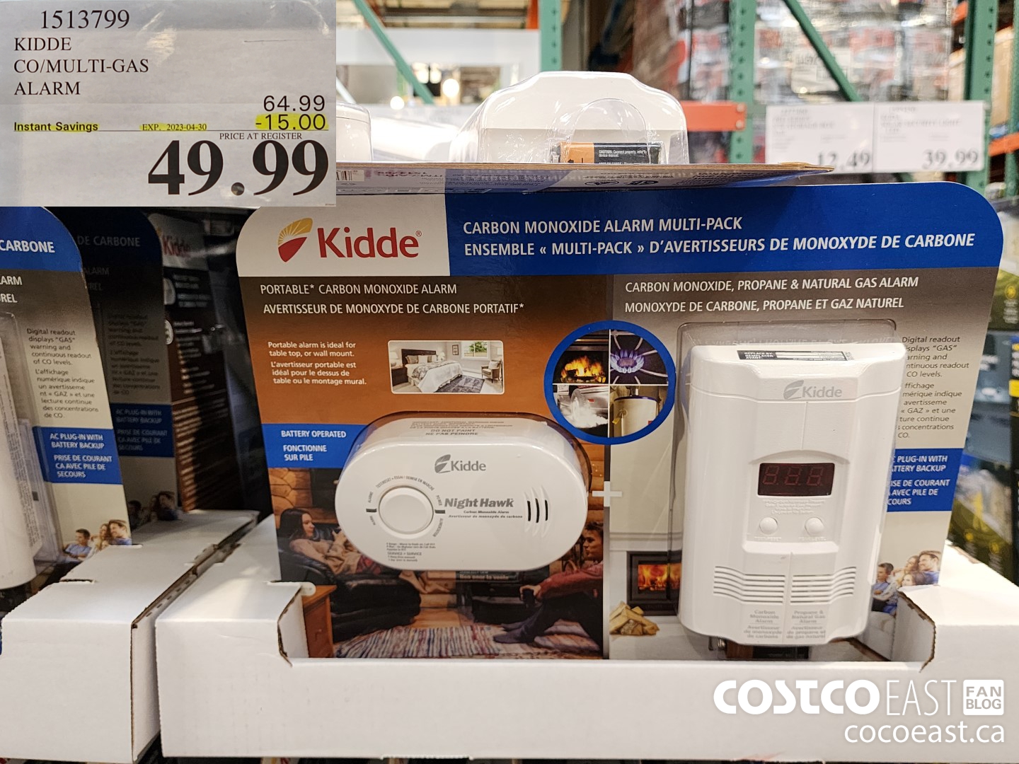 1513799 KIDDE CO/MULTI-GAS ALARM ($15.00 INSTANT SAVINGS EXPIRES ON 2023-04-30) $49.99