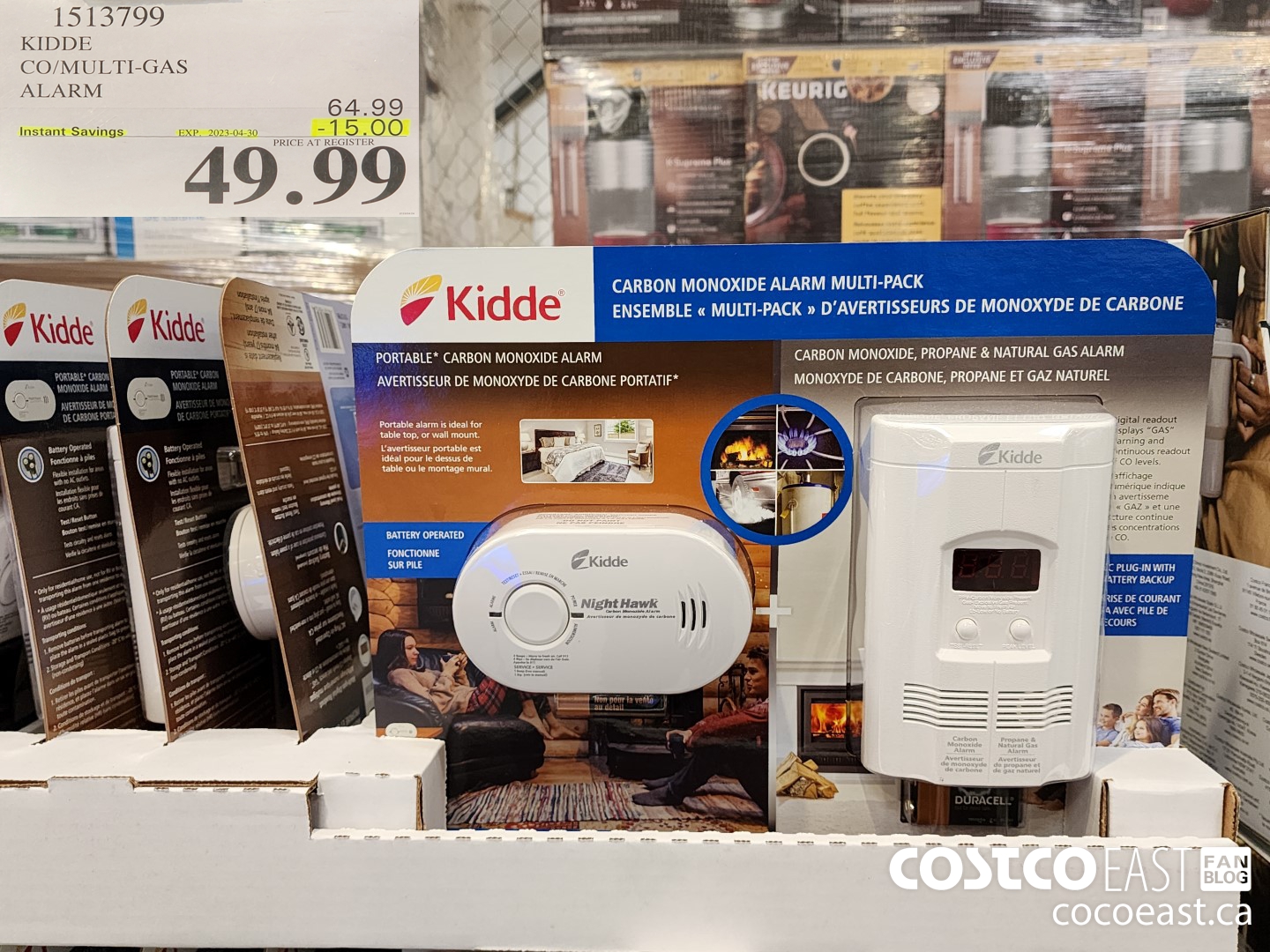 1513799 KIDDE CO/MULTI-GAS ALARM ($15.00 INSTANT SAVINGS EXPIRES ON 2023-04-30) $49.99