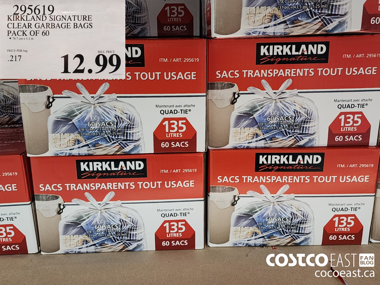 Buy Kirkland Signature Wastebasket Liners, Pack of 500 Costco well